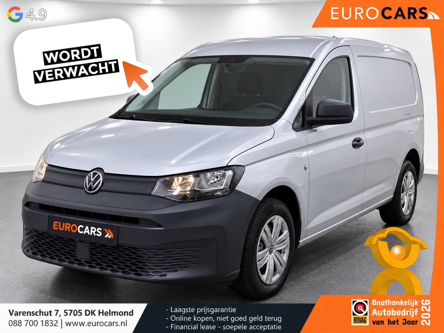Volkswagen Caddy Cargo Maxi 2.0 TDI 102PK Navigatie by Carpl, Voorwielaandrijving, Stof, Gebruikt, 4 cilinders