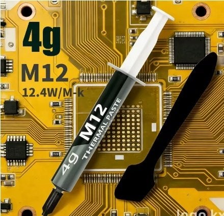 Koelpasta M12 12,4 W/MK 4gr., Computers en Software, Processors, Ophalen of Verzenden, Nieuw