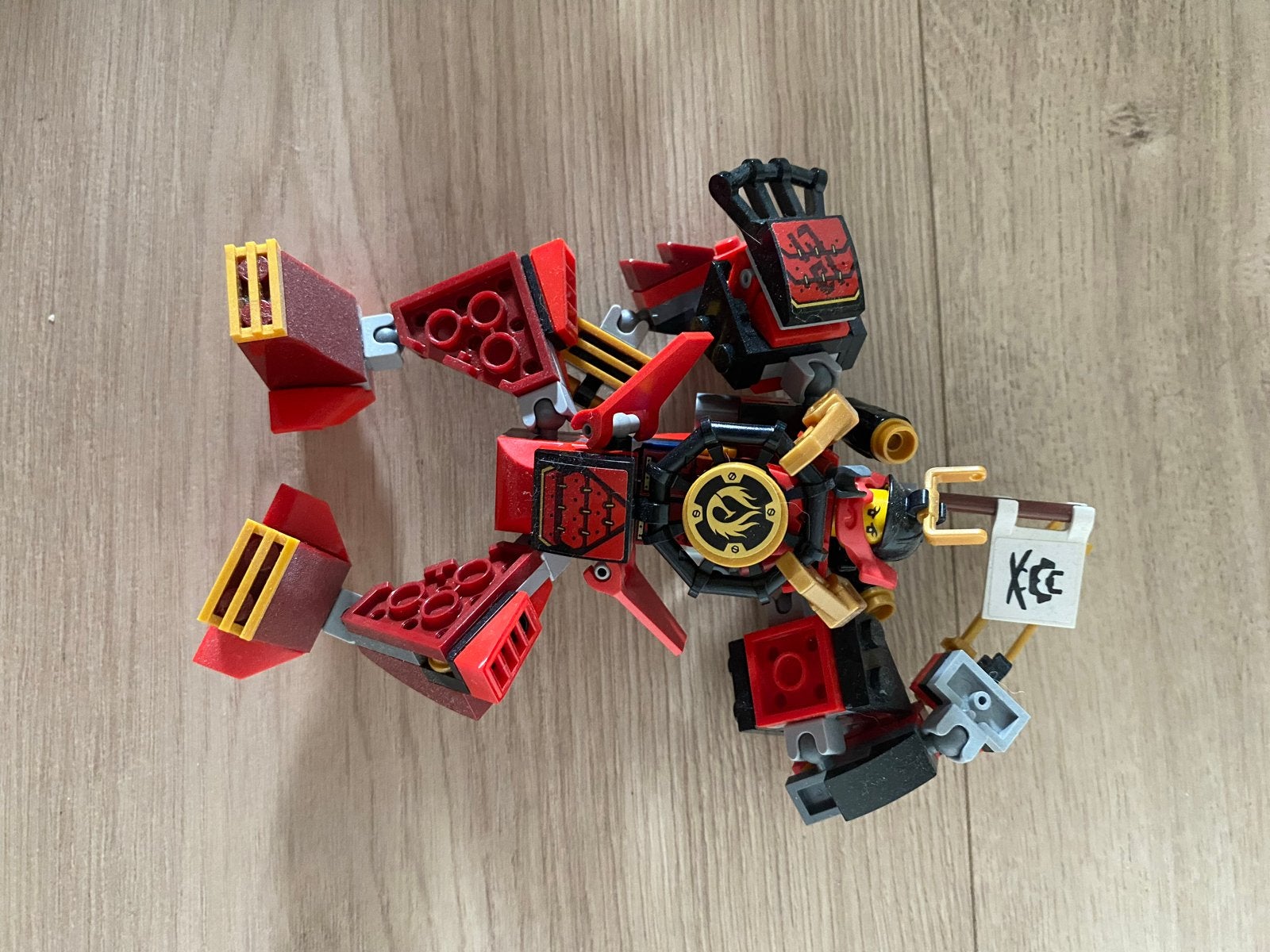 LEGO Ninjago Rode Mech Draak, Ophalen of Verzenden, Zo goed als nieuw, Overige merken