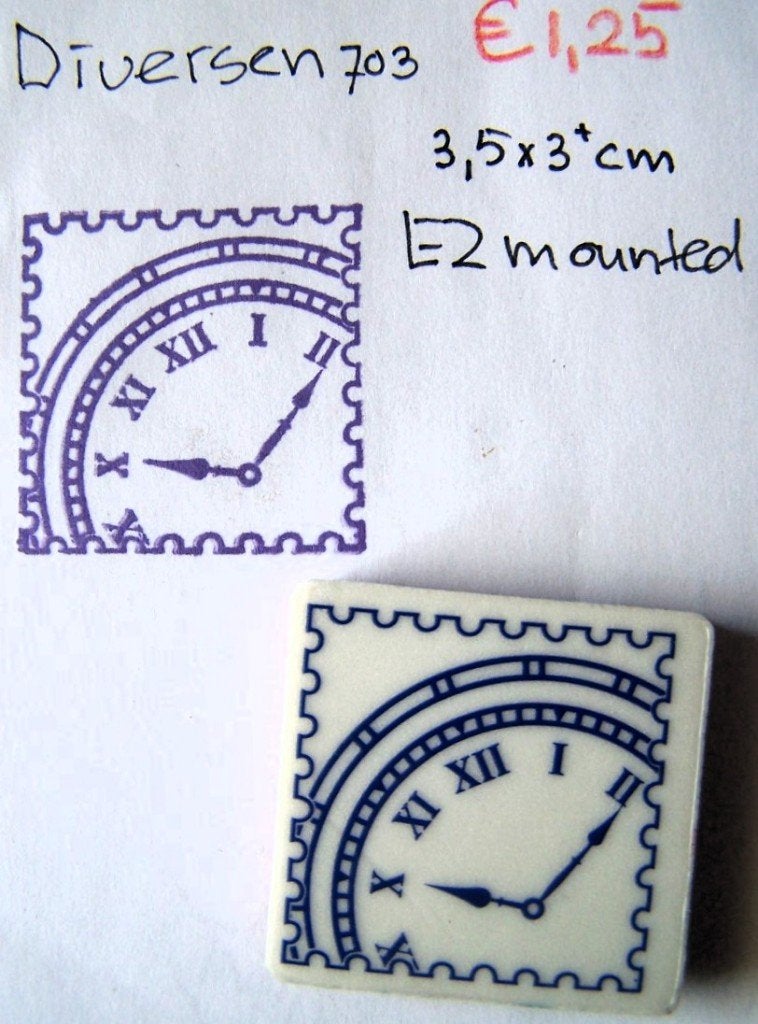 Diversen 703 EZ mounted stempel, Ophalen of Verzenden, Gebruikt, EZ-mounted stempel