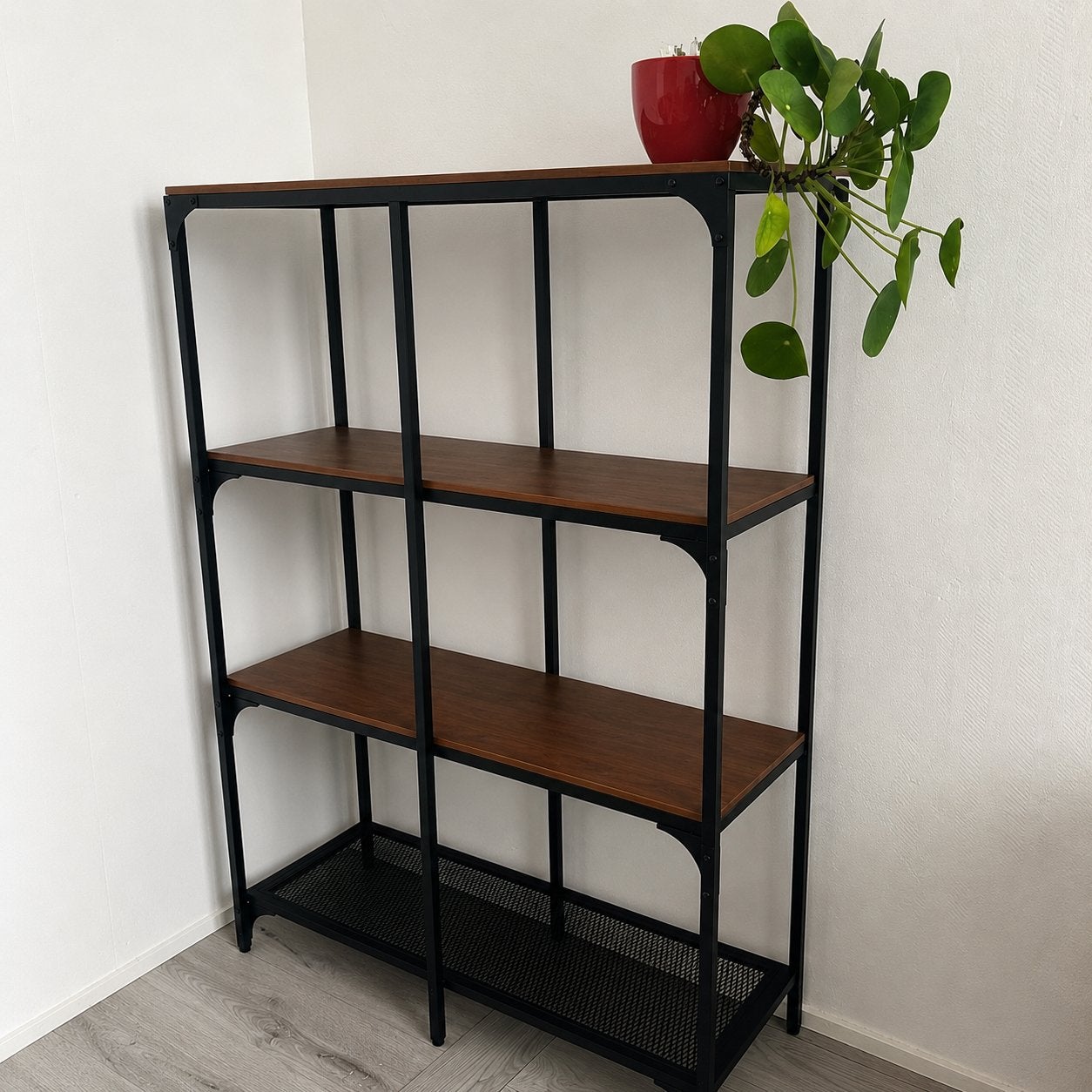 Ikea open kast/stellingkast shelf- zo goed als nieuw, Met plank(en), 100 tot 150 cm, Zo goed als nieuw, Metaal