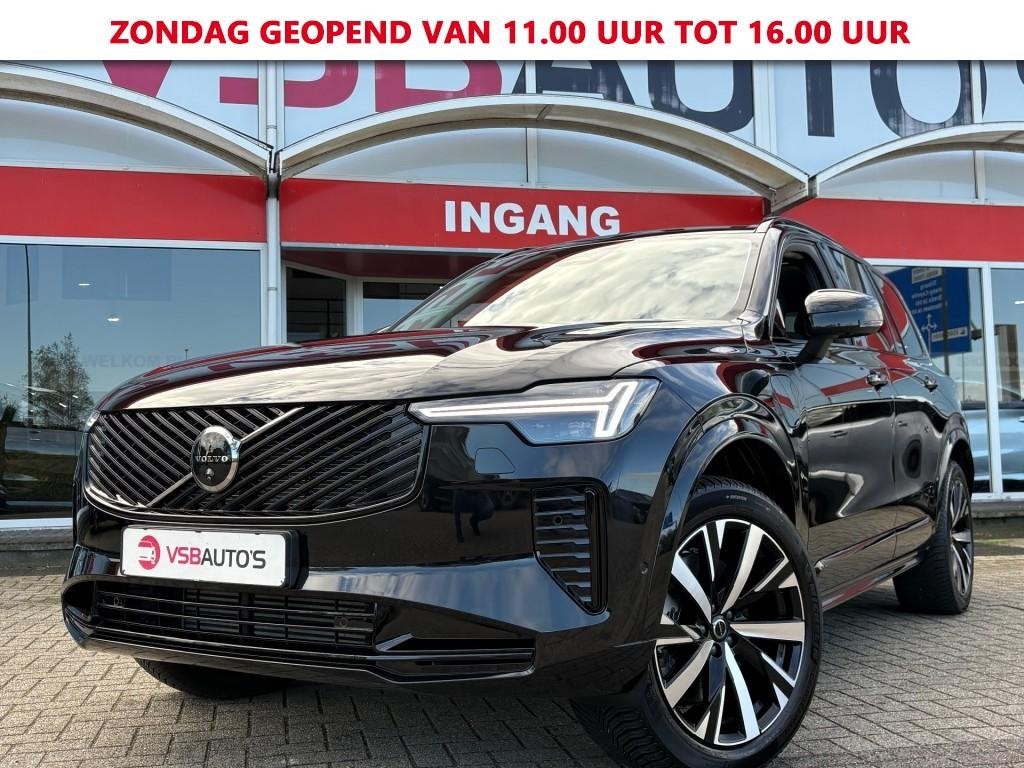 Volvo XC90 2.0 T8 PLUG IN HYBRID 456PK AWD PLUS DARK 7 PERS., Gebruikt, Huisgarantie, 7 stoelen, Zwart
