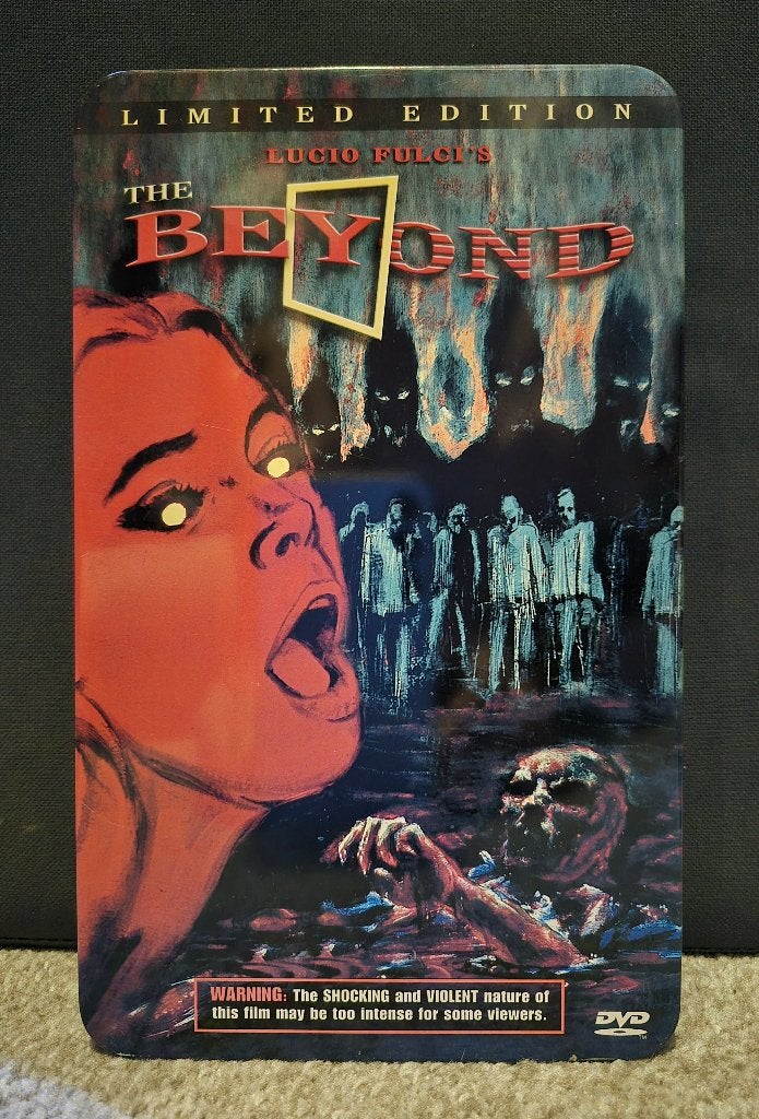 The Beyond - Limited Genummerde Tincase (warbeck / 1981), Vanaf 16 jaar, Ophalen of Verzenden, Gebruikt, Vampiers of Zombies