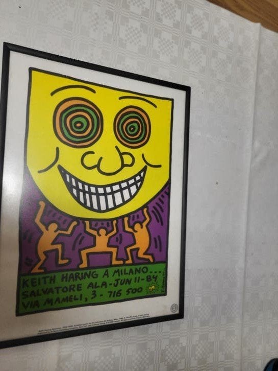 Keith Haring Expositie Poster – Milano 1984, Ophalen of Verzenden