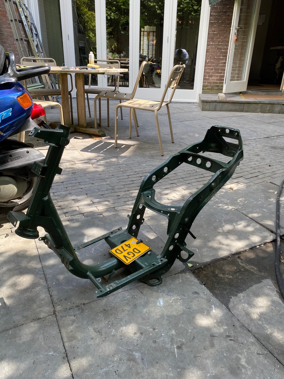 Piaggio zip brom frame WOK, Fietsen en Brommers, Scooters | Piaggio, Ophalen, Zo goed als nieuw, Benzine, Zip