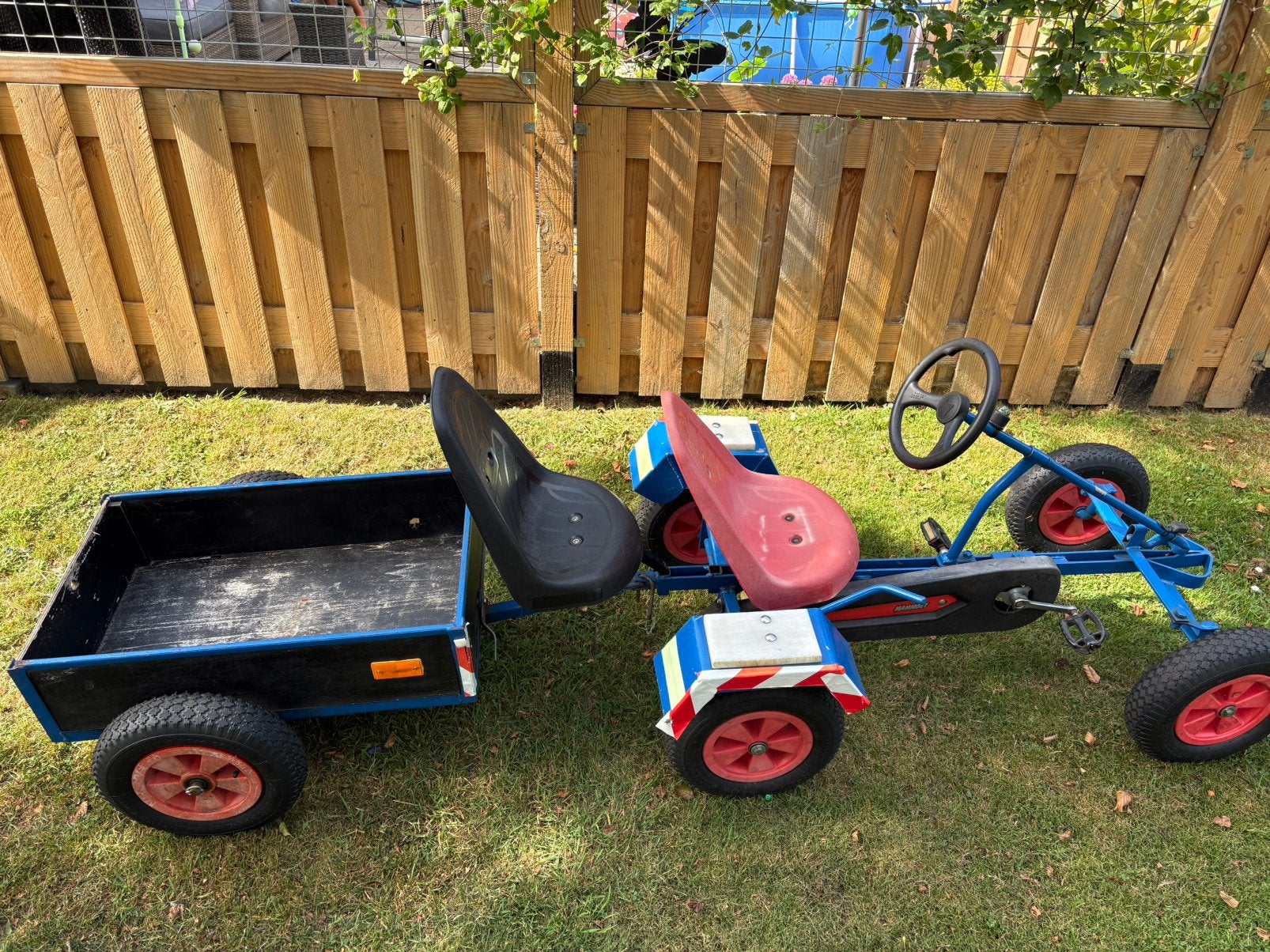 Manoet skelter met kar, Kinderen en Baby's, Speelgoed | Buiten | Skelters, Ophalen, Gebruikt, Mammoet, Met kar of aanhanger