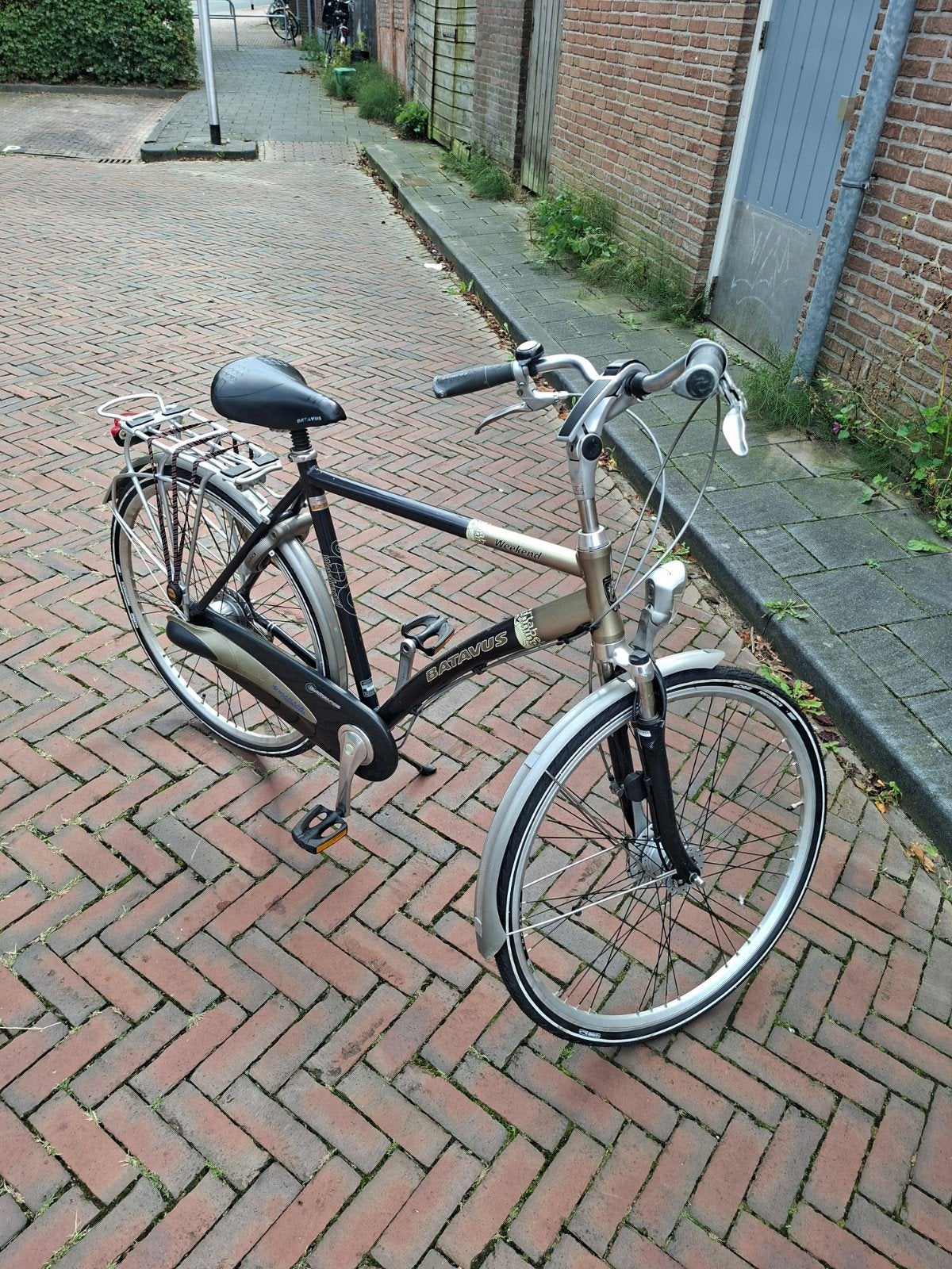 Batavus Weekend Herenfiets - Recent Grote Beurt, Fietsen en Brommers, Ophalen, Gebruikt, Velgrem, Versnellingen