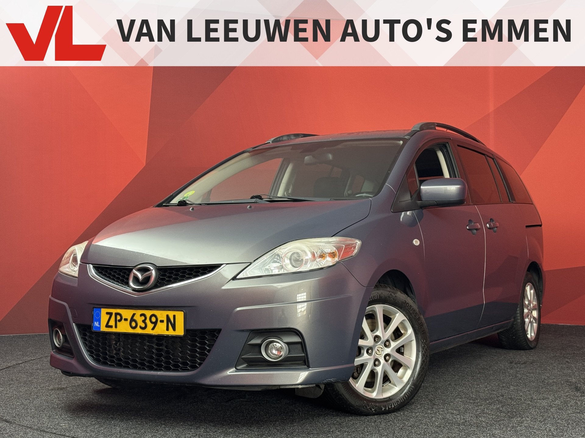 Mazda 5 2.0 Katano | Airco | 7 Persoons | Trekhaak | Cruise, 145 pk, Gebruikt, Zwart, 4 cilinders