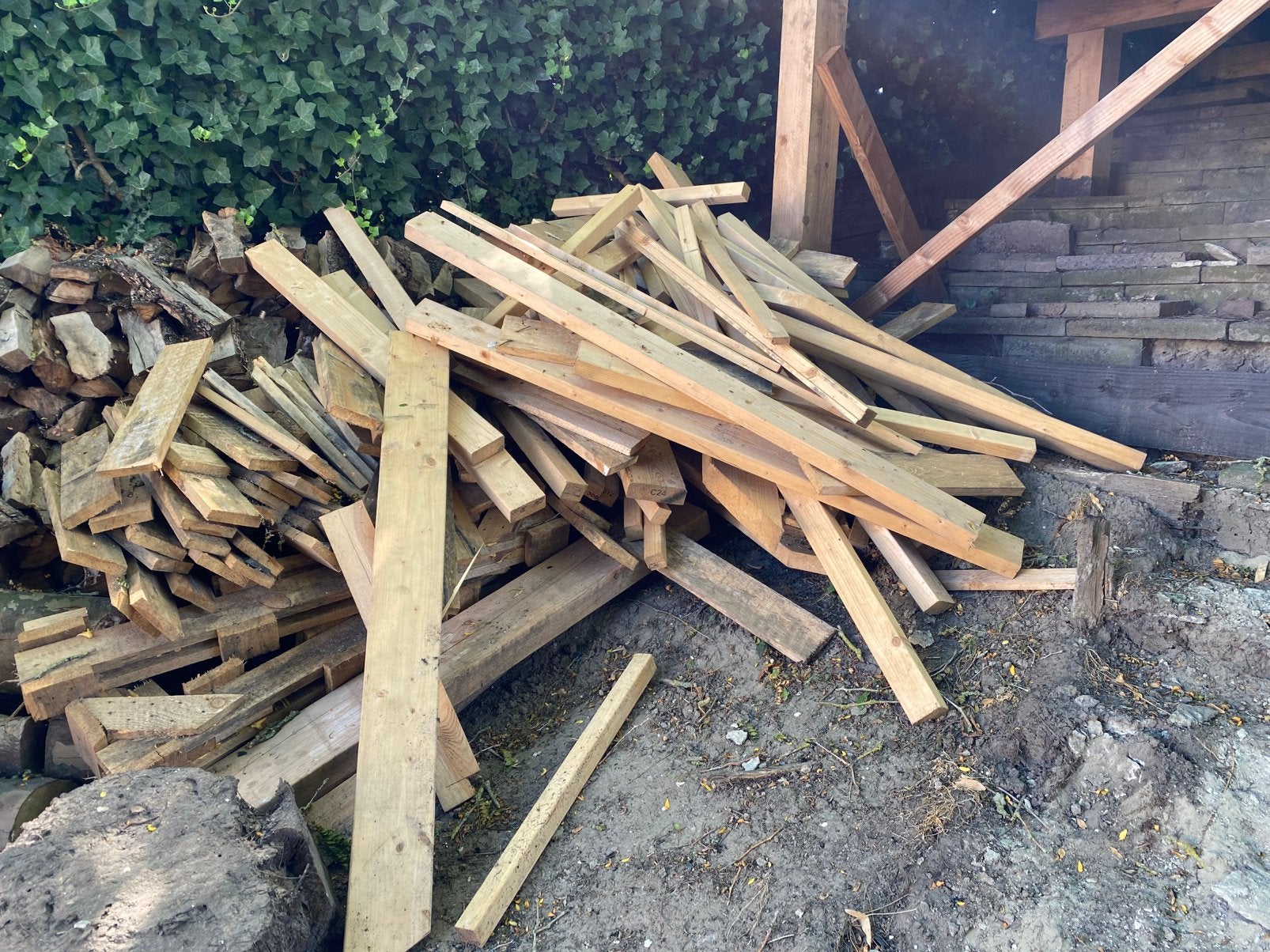 Vurenhout gratis, 3 tot 6 m³, Ophalen, Blokken