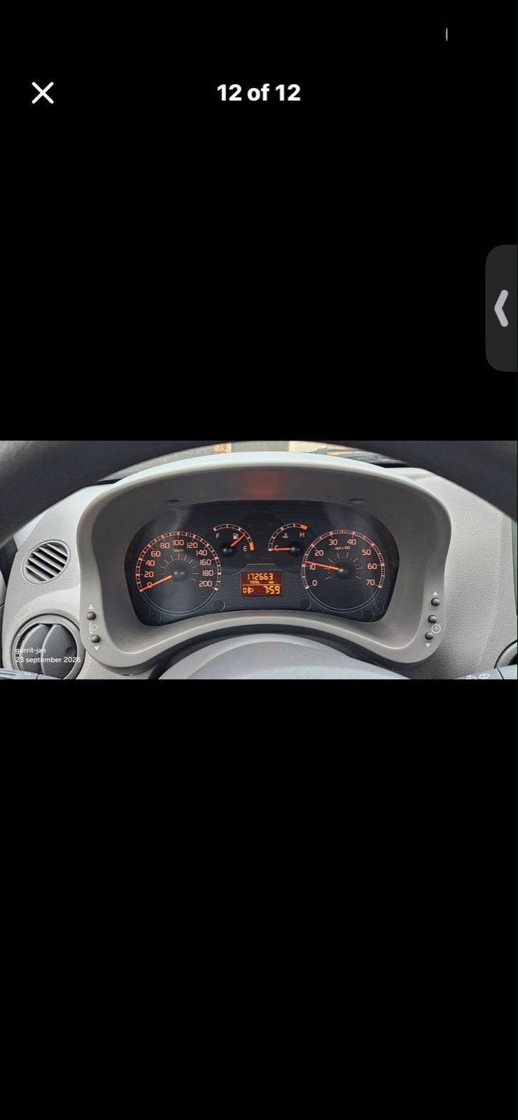 Fiat Panda 1.2 44KW 60PK 2007 Geel, Auto's, Voorwielaandrijving, Bedrijf, Handgeschakeld, 835 kg