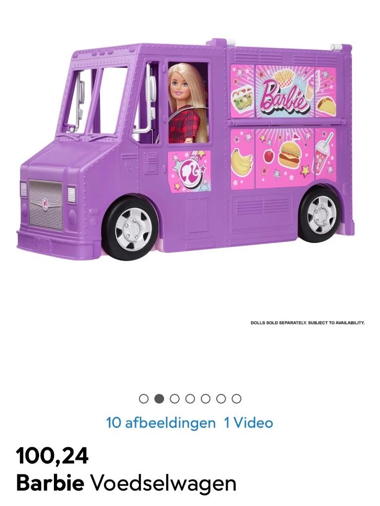 Barby foodtruck, Kinderen en Baby's, Speelgoed | Poppenhuizen, Ophalen, Zo goed als nieuw, Poppenhuis