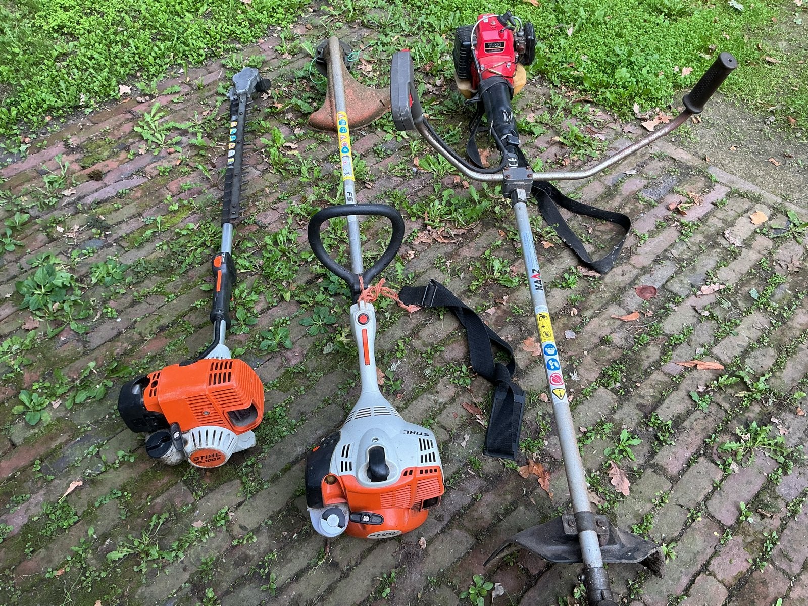 Stihl FS40, Stihl HL100K en Kawasaki bosmaaier, Ophalen, Gebruikt, Benzine