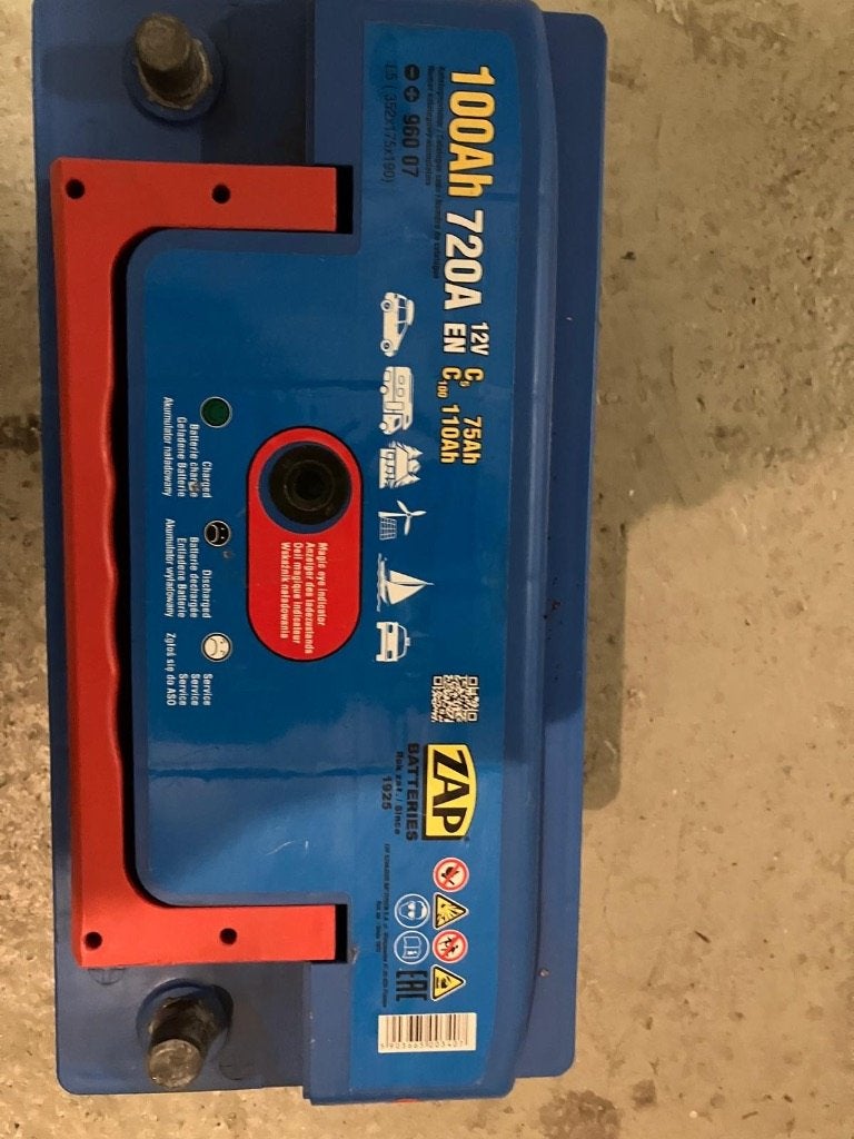 Zap accu 100 Ampere, Ophalen, Gebruikt