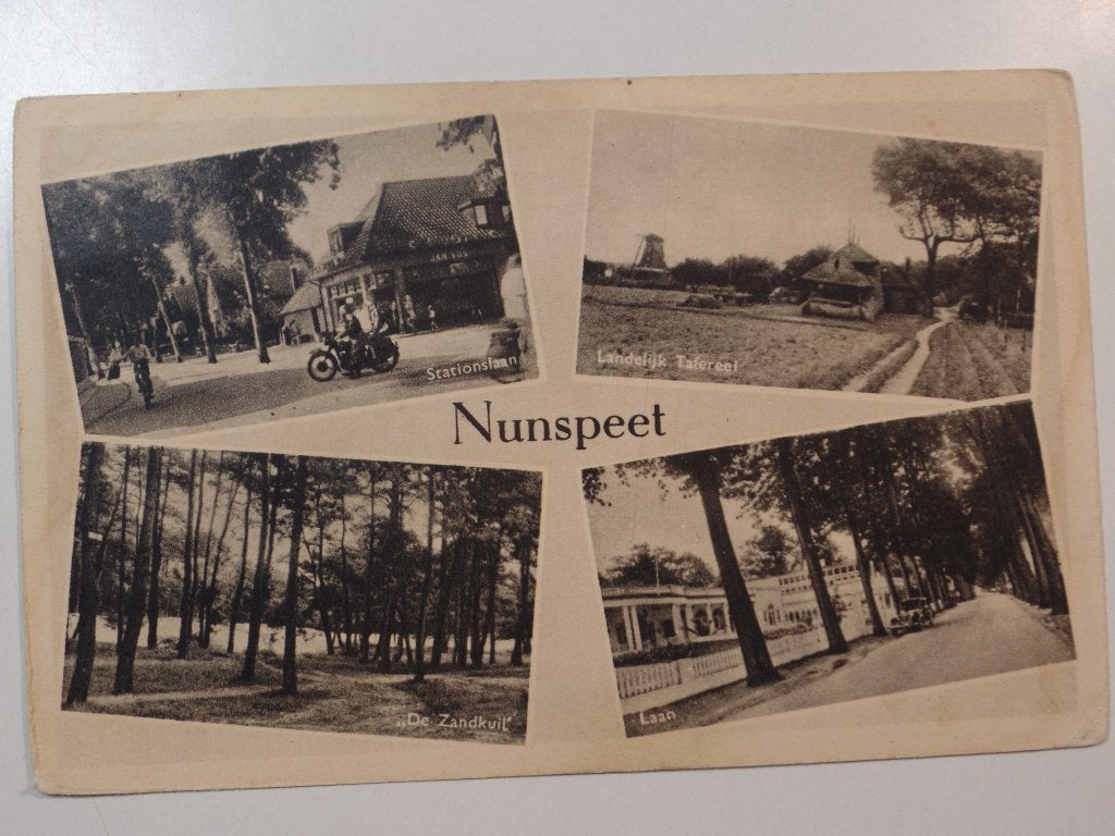Nunspeet, Verzamelen, Ophalen of Verzenden, 1940 tot 1960, Gelopen, Gelderland