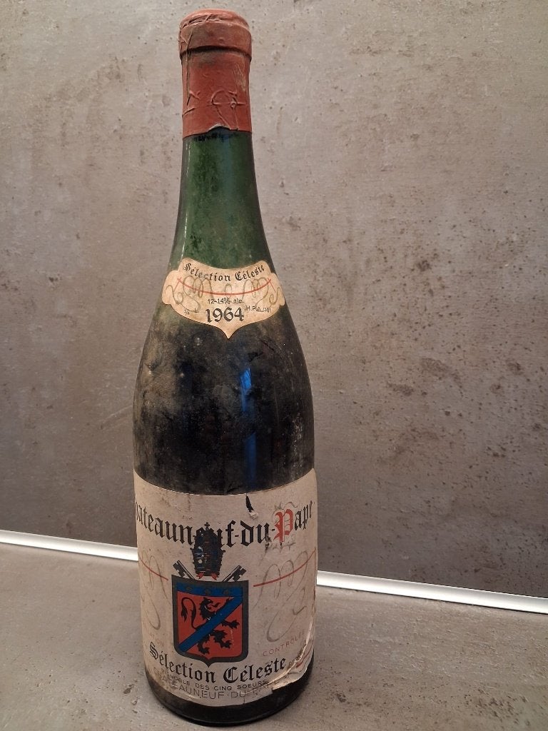 Châteauneuf-du-Pape 1964 - Sélection Céleste, Verzamelen, Frankrijk, Nieuw, Ophalen of Verzenden, Rode wijn