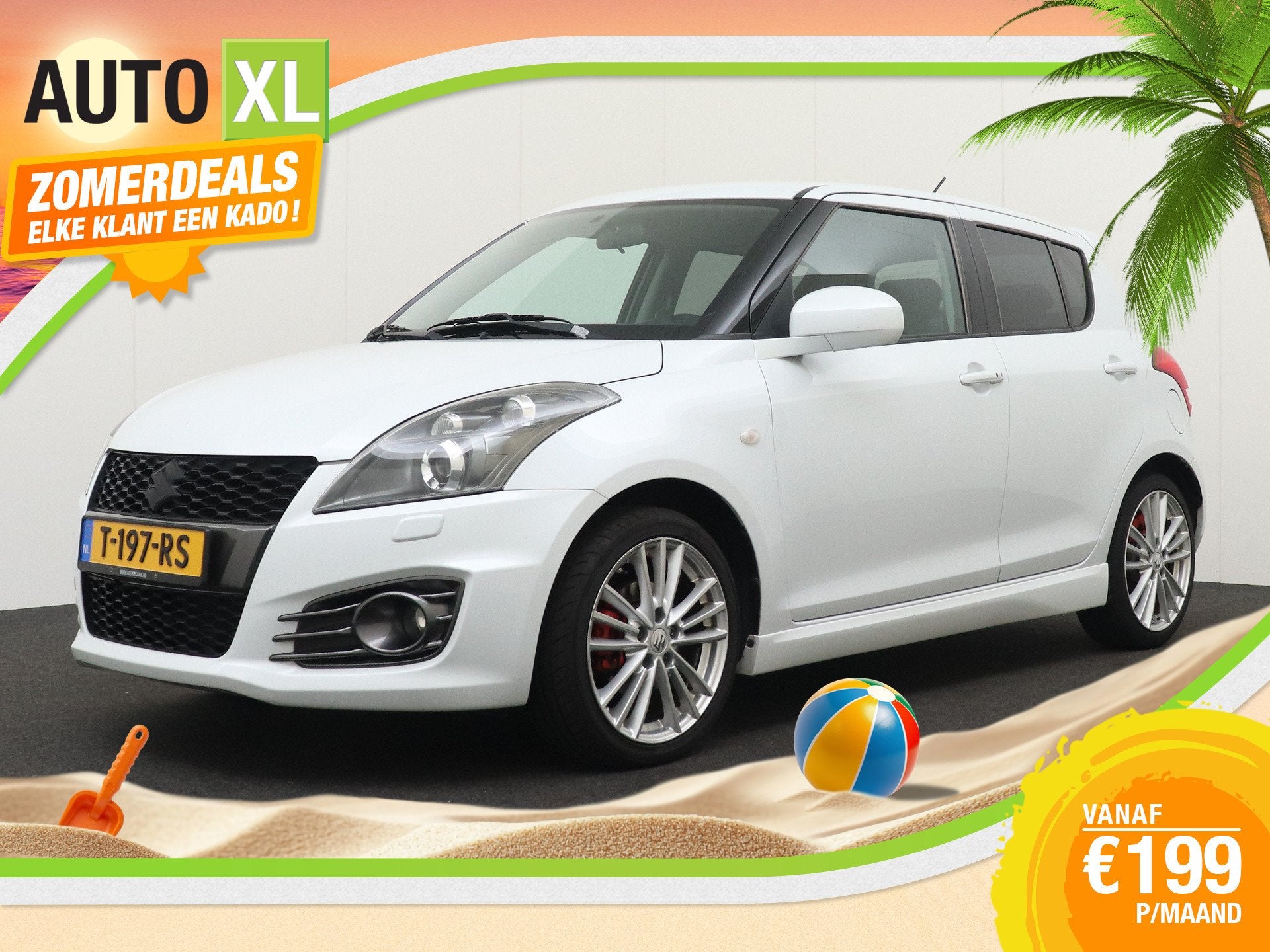 Suzuki Swift 1.6 136 PK Sport Sportstoelen 17'LMV Xenon Priv, Voorwielaandrijving, 400 kg, Bedrijf, Handgeschakeld