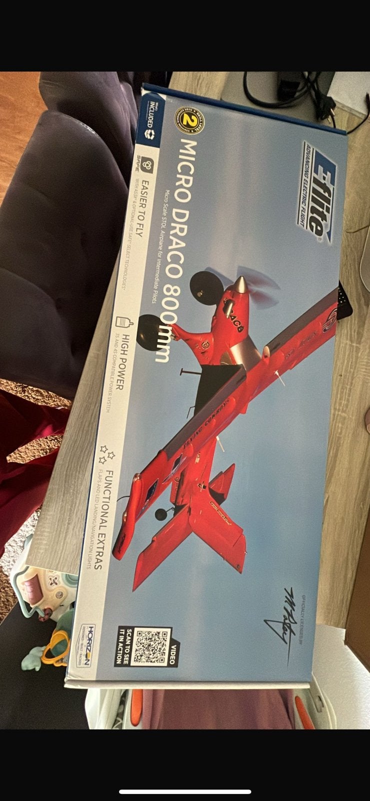 Eflite micro draco 800mm, Ophalen of Verzenden, Gebruikt