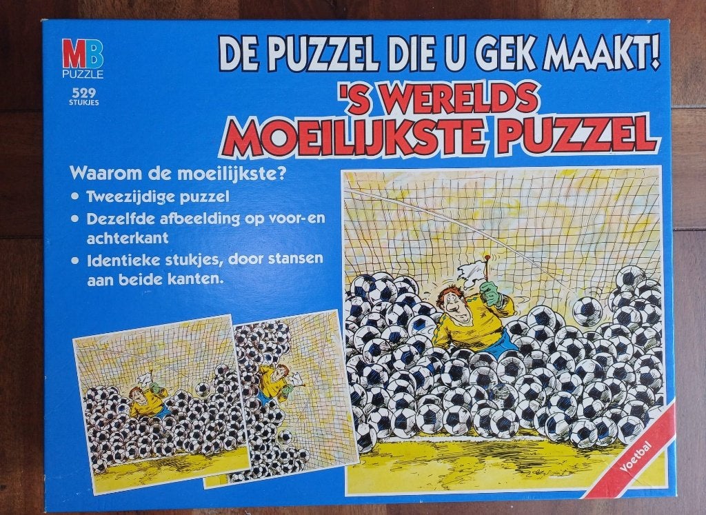 's Werelds moeilijkste puzzel - legpuzzel MB, Ophalen of Verzenden, 500 t/m 1500 stukjes, Legpuzzel