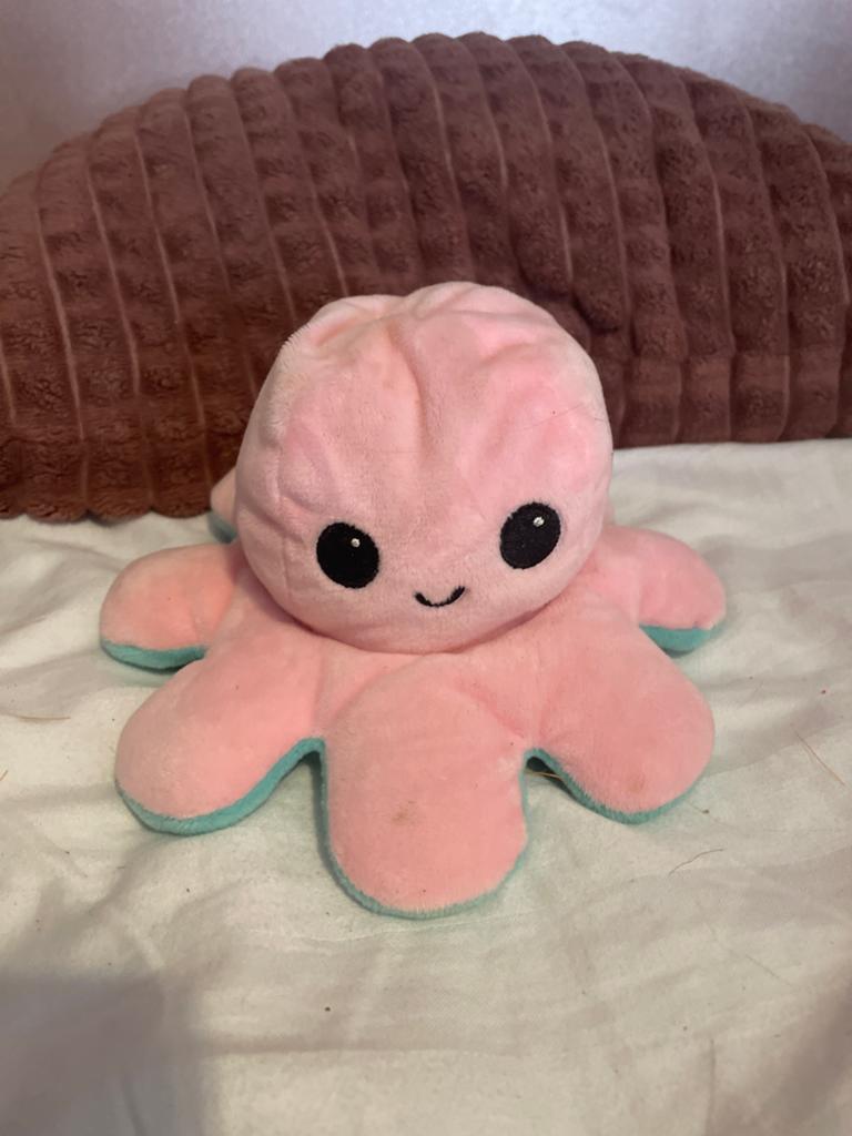 Omkeerbare knuffel octopus roze/blauw, Kinderen en Baby's, Speelgoed | Knuffels en Pluche, Overige merken, Overige karakters, Overige typen