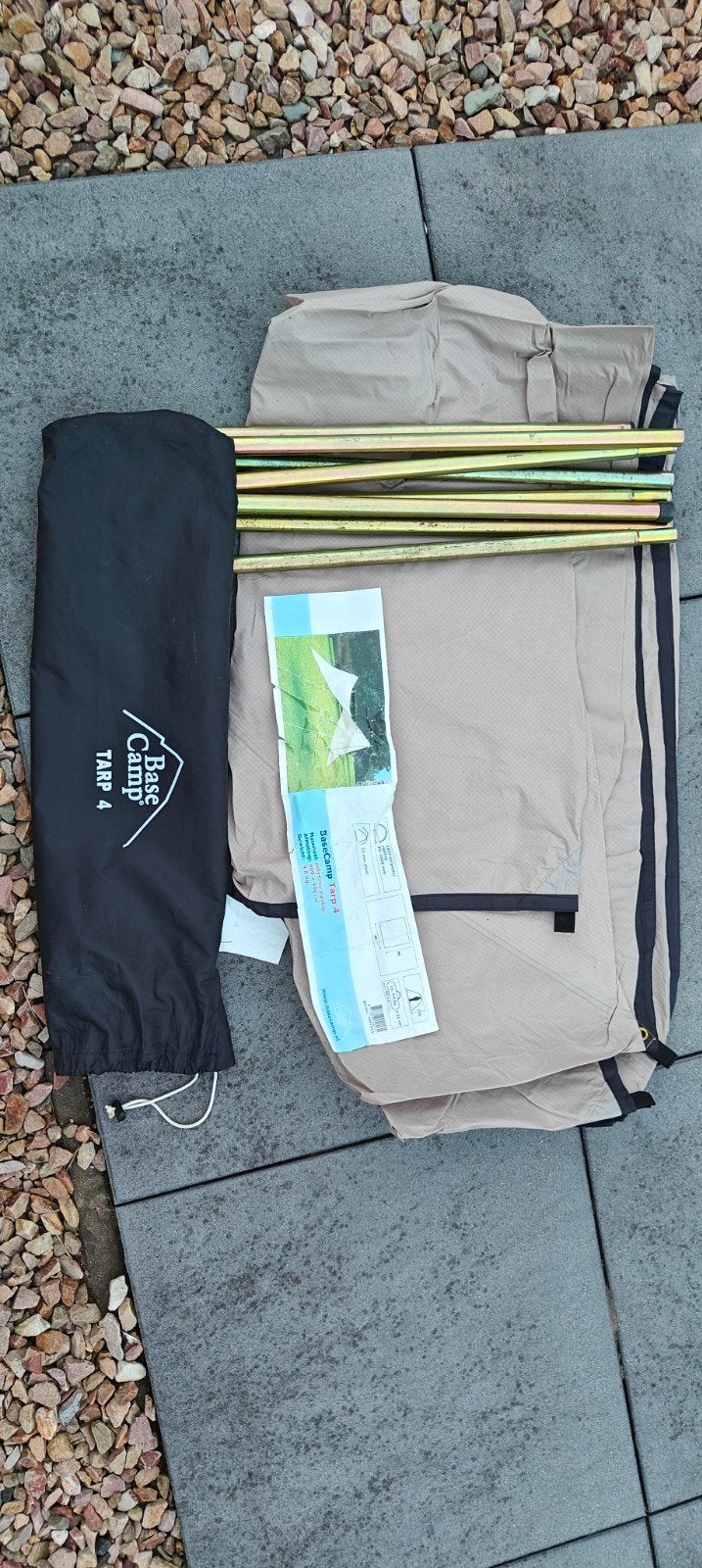 BaseCamp Tarp 4 - Polyester Ripstop - 400x400 cm, Ophalen of Verzenden, Gebruikt
