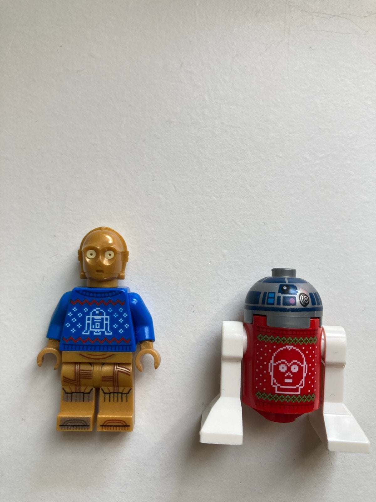LEGO Star Wars Kerst C-3PO en R2-D2 minifiguren, Ophalen of Verzenden, Zo goed als nieuw, Overige merken