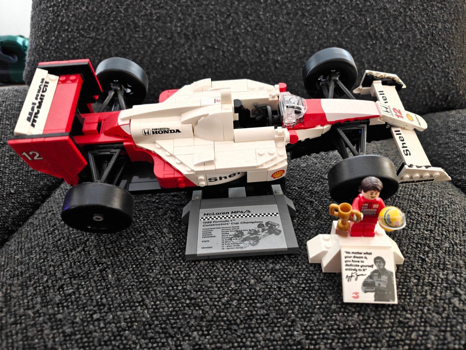 Lego Senna McLaren MP4/4 (10330) - Zonder doos/handleiding, Ophalen of Verzenden, Gebruikt