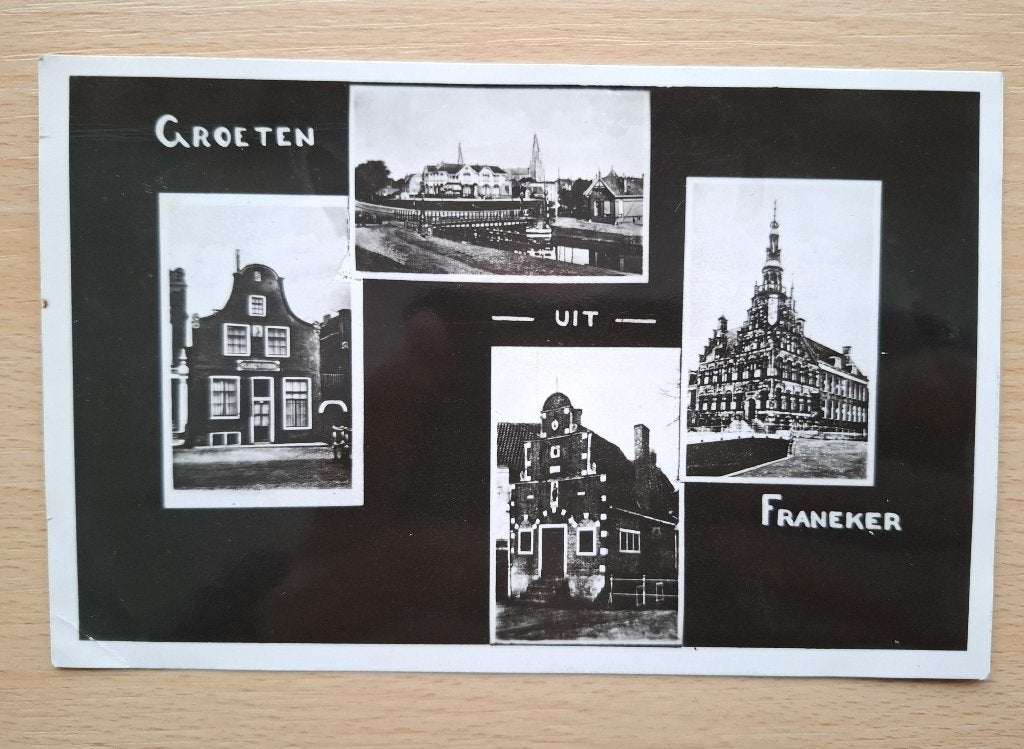 Ansichtkaart groeten uit Franeker - rond 1935, Verzenden, 1920 tot 1940, Ongelopen, Friesland