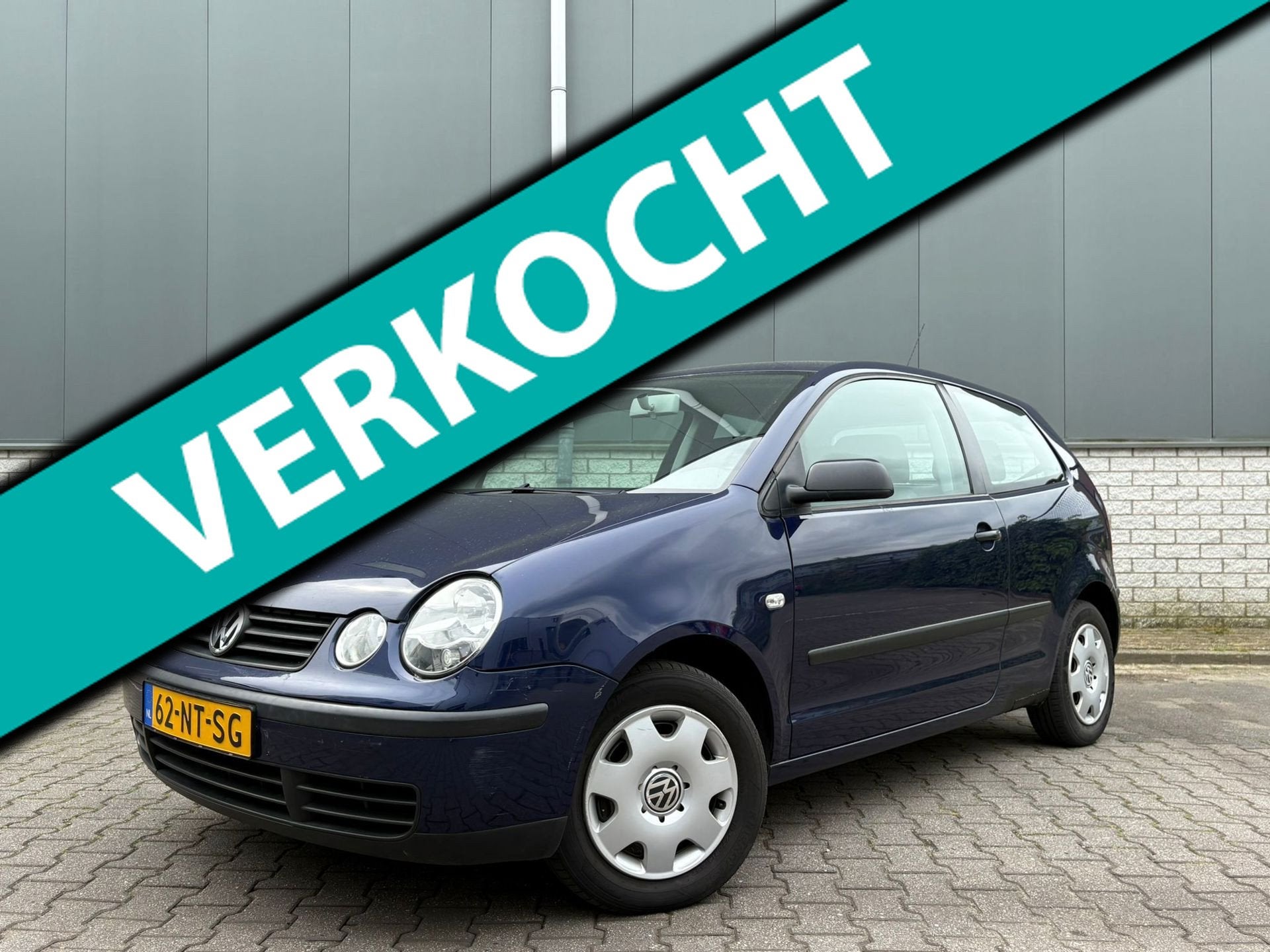 Volkswagen Polo 1.4-16V-airco-cruise-orgineel NL, Auto's, Voorwielaandrijving, Startonderbreker, 4 cilinders, Blauw