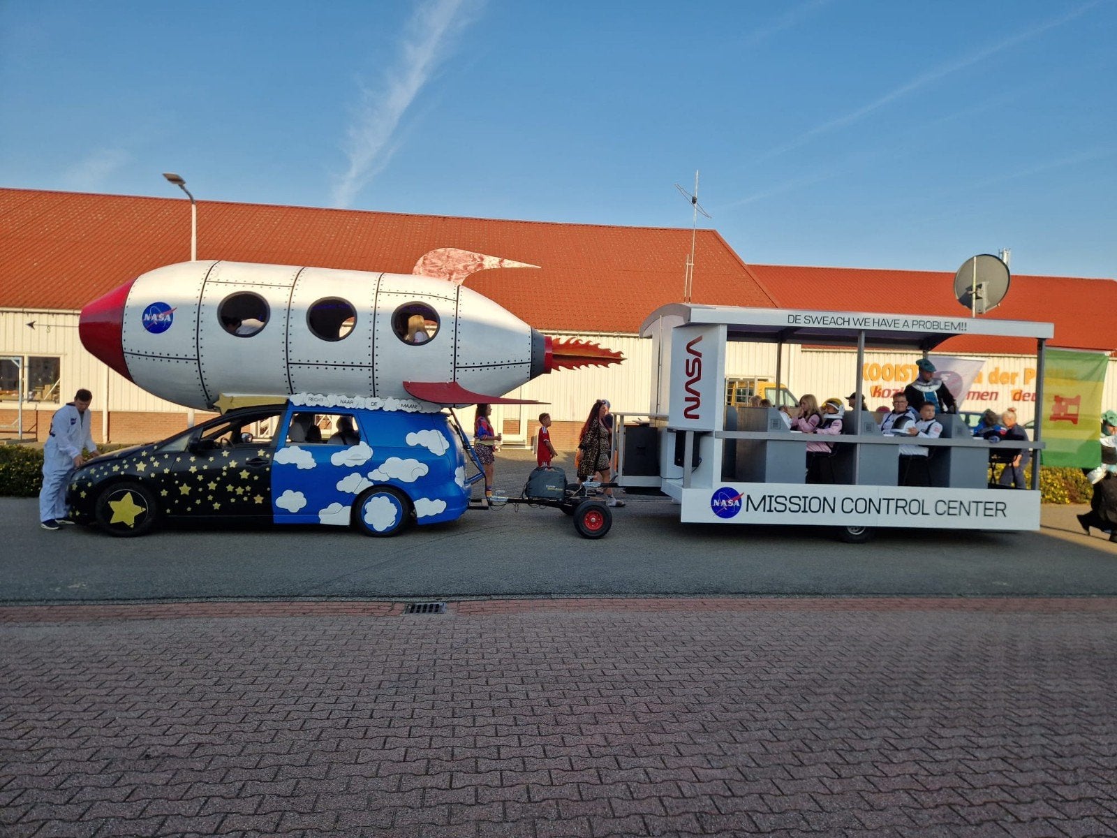 Unieke NASA Mission Control Center & Raket Feestset, Ophalen, Gebruikt, Feestartikel, Carnaval