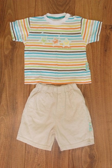 Nieuwe jongens shortama pyjama set shirt shorts Baby Club 86, C&A, Nieuw, Ophalen of Verzenden, Setje