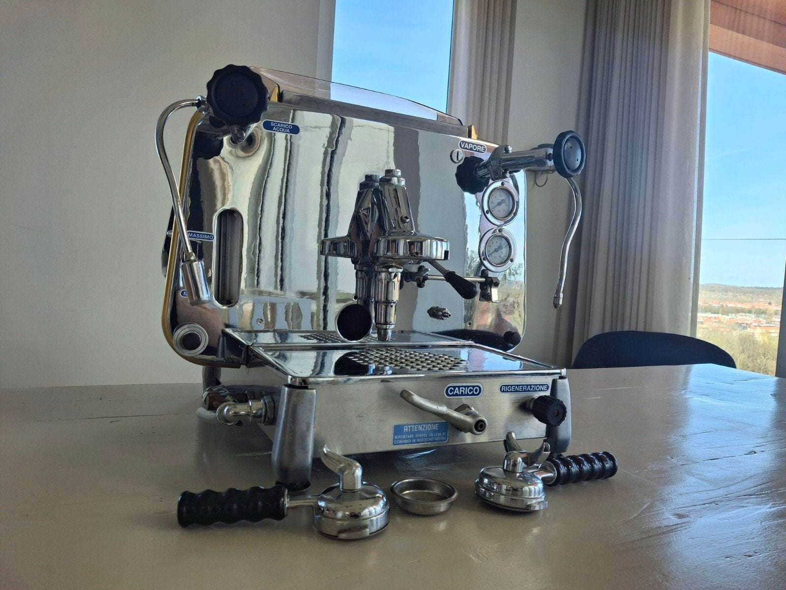 Faema E61 Espresso Apparaat - Vintage en Functioneel, Ophalen, Espresso apparaat, Gemalen koffie, Zo goed als nieuw