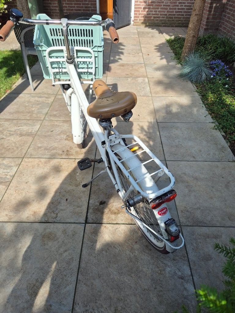 Cortina U4 transportfiets wit, Terugtraprem, Gebruikt, Versnellingen, 56 cm of meer