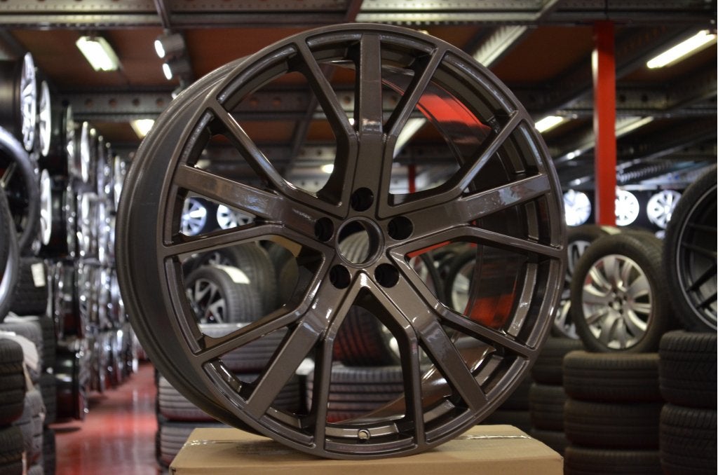Audi Q7 / Q8 / E-tron Velgen 21" Brons Evt + Banden, Niet ingevuld, Gebruikt, Velg(en), Niet ingevuld