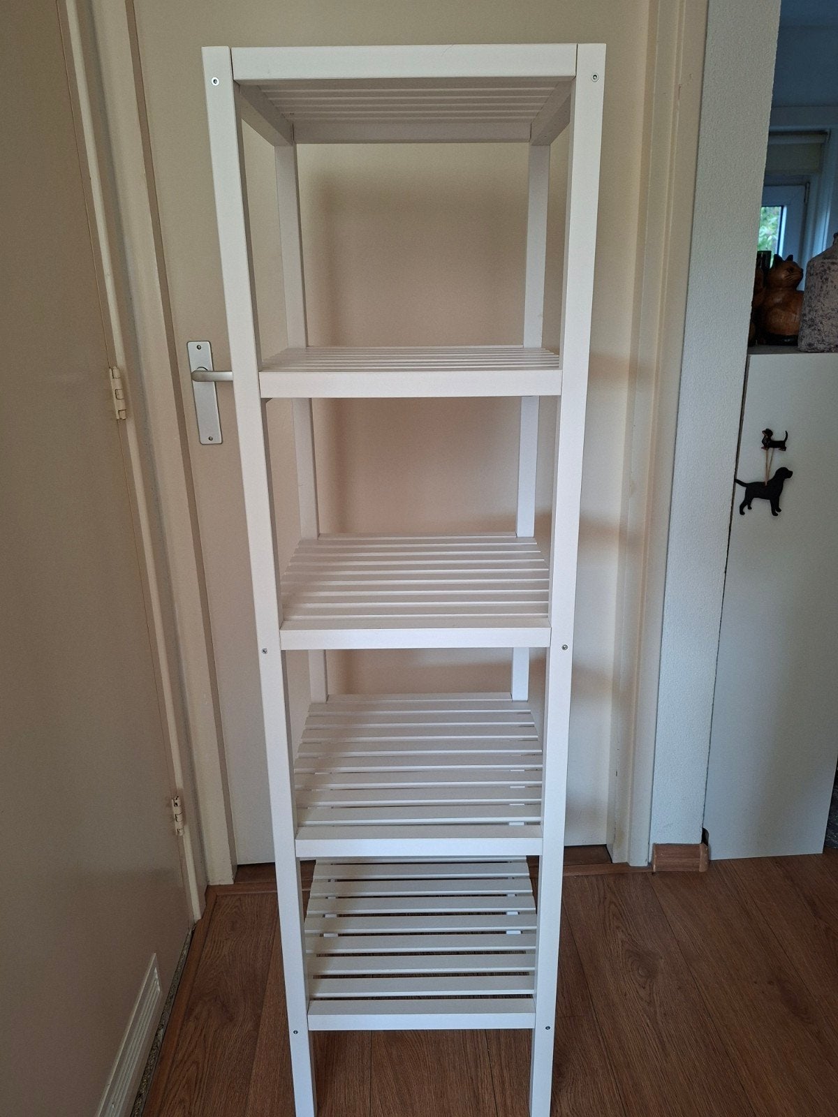 Ikea Muskan stellingkast wit hout, Ophalen, Zo goed als nieuw