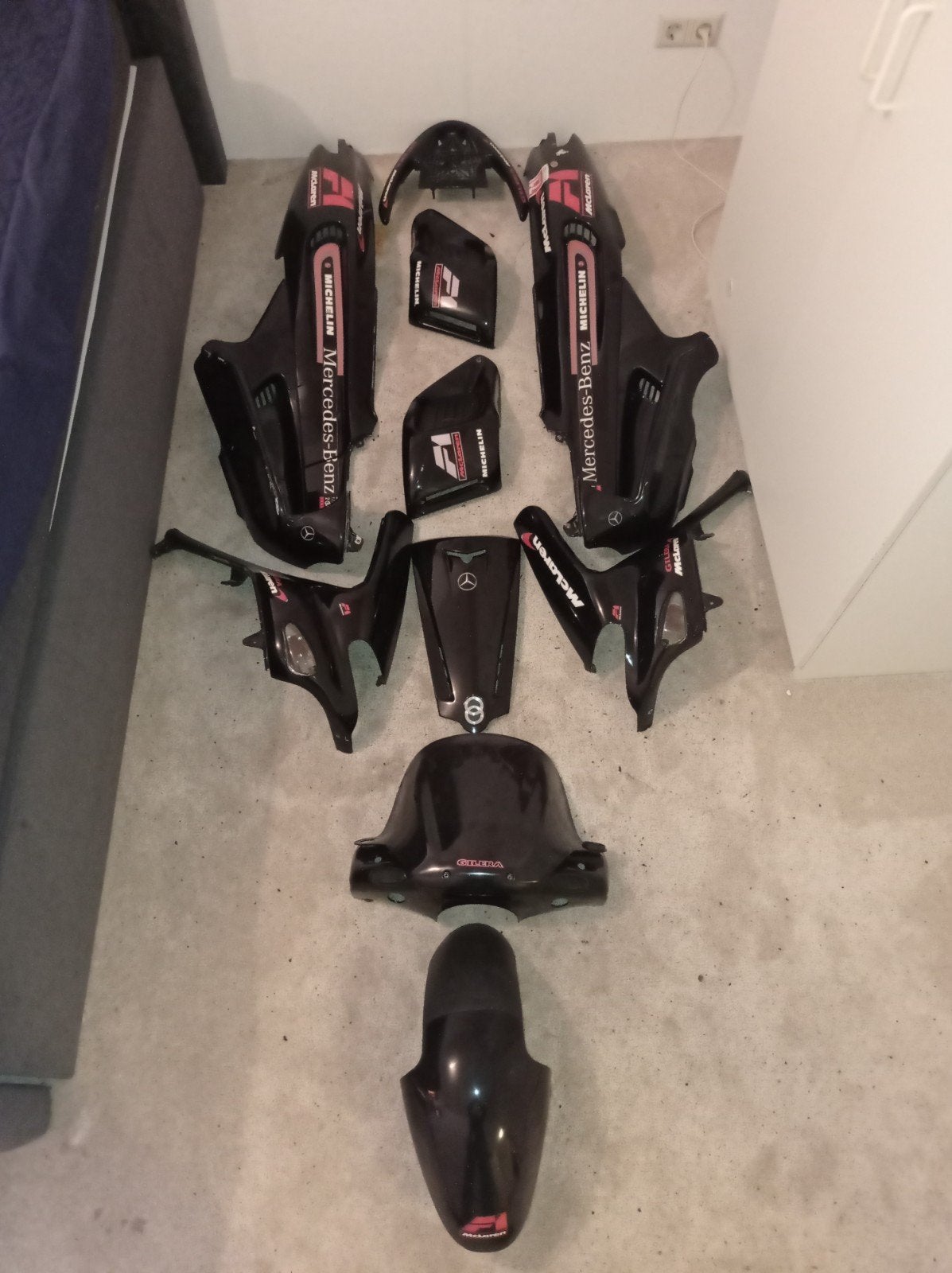 Unieke Gilera Runner Mercedes AMG Kappenset sp pro 180cc, Fietsen en Brommers, Ophalen, Gebruikt, Kap, Overige merken