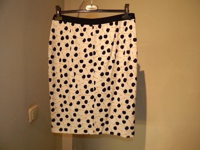 Marccain mooie rok kersen print leuke zomer rok N5/42, Maat 42/44 (L), Zo goed als nieuw, Meerkleurig, Verzenden