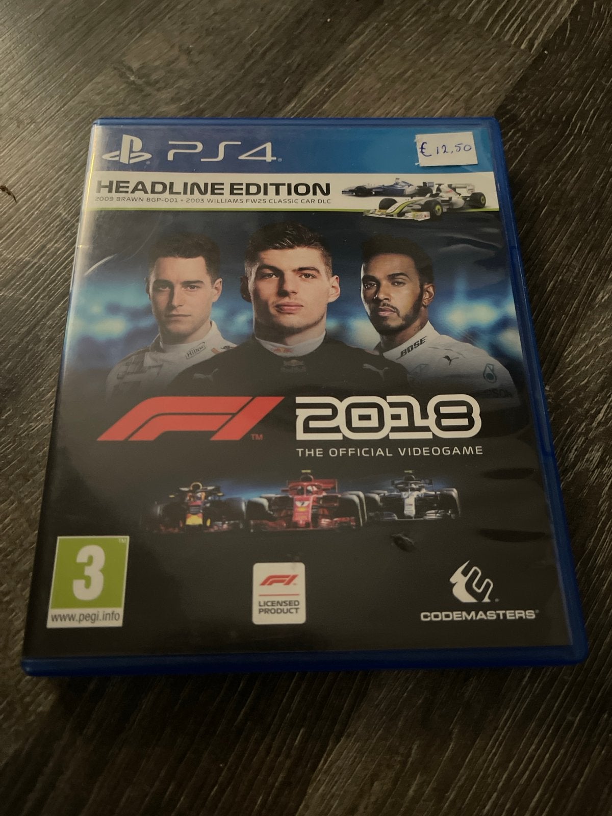 F1 2018 Headline Edition PS4 - Officiële Videogame, 1 speler, Racen en Vliegen, Ophalen of Verzenden, Zo goed als nieuw
