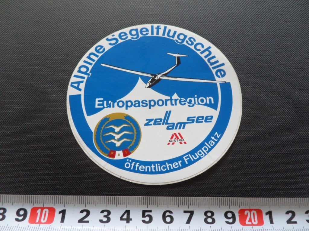 sticker Oostenrijk Zell am See Alpine Segelflugschule Flugpl, Ophalen, Zo goed als nieuw