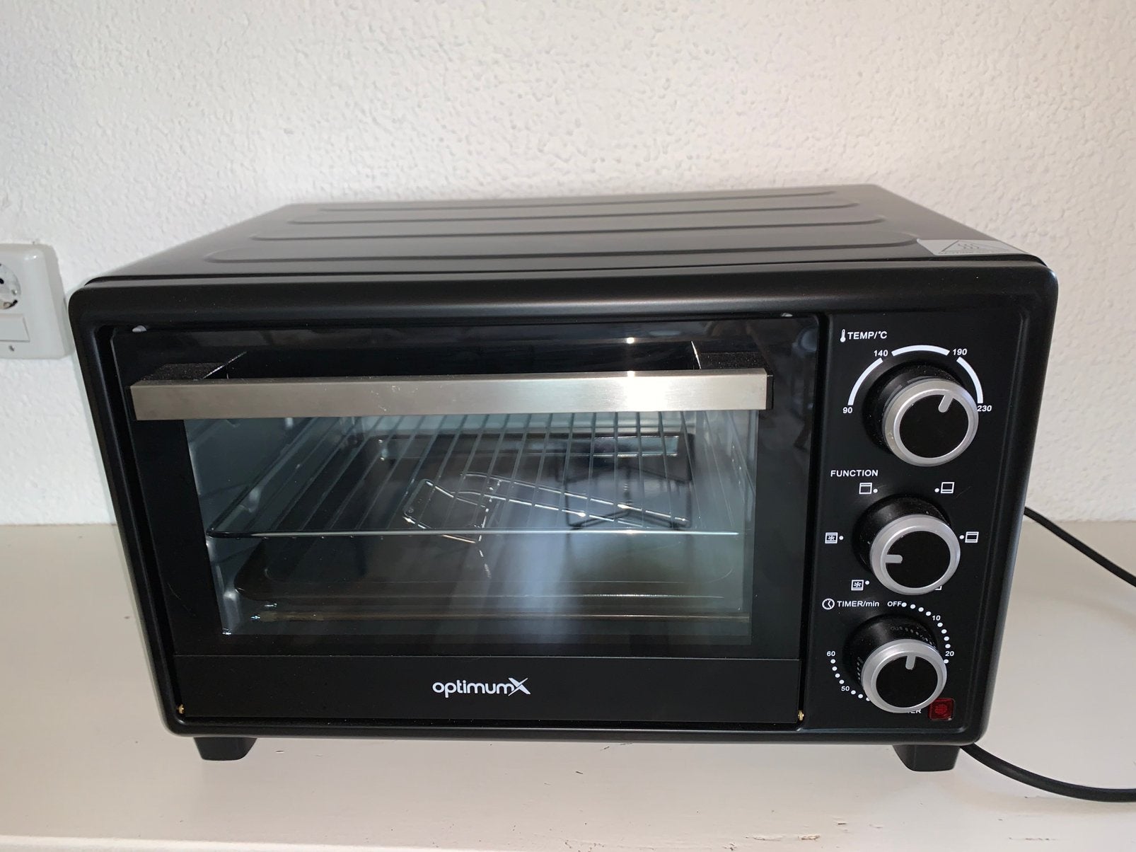 OptimumX vrijstaande oven, Witgoed en Apparatuur, Ophalen, Zo goed als nieuw, Minder dan 45 cm