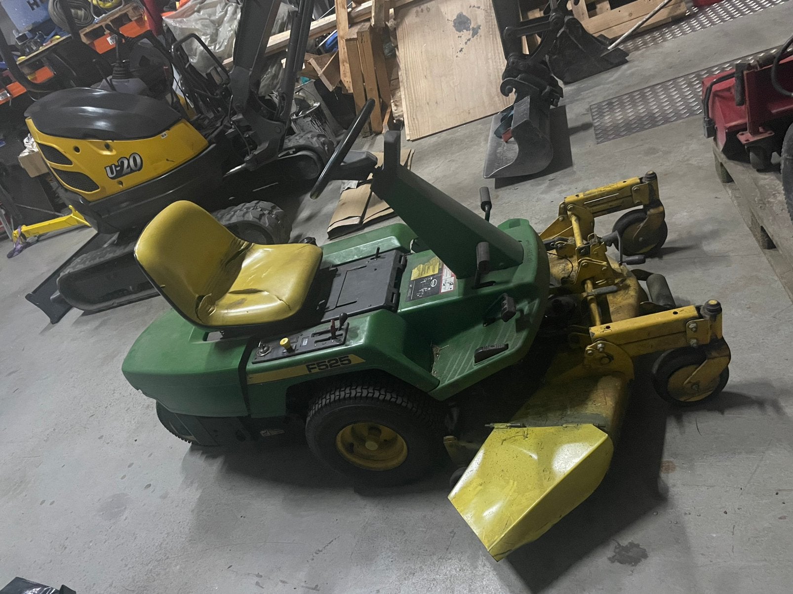 John deere f525 zero turn grasmaaier, Ophalen of Verzenden, Zo goed als nieuw, 50 cm of meer