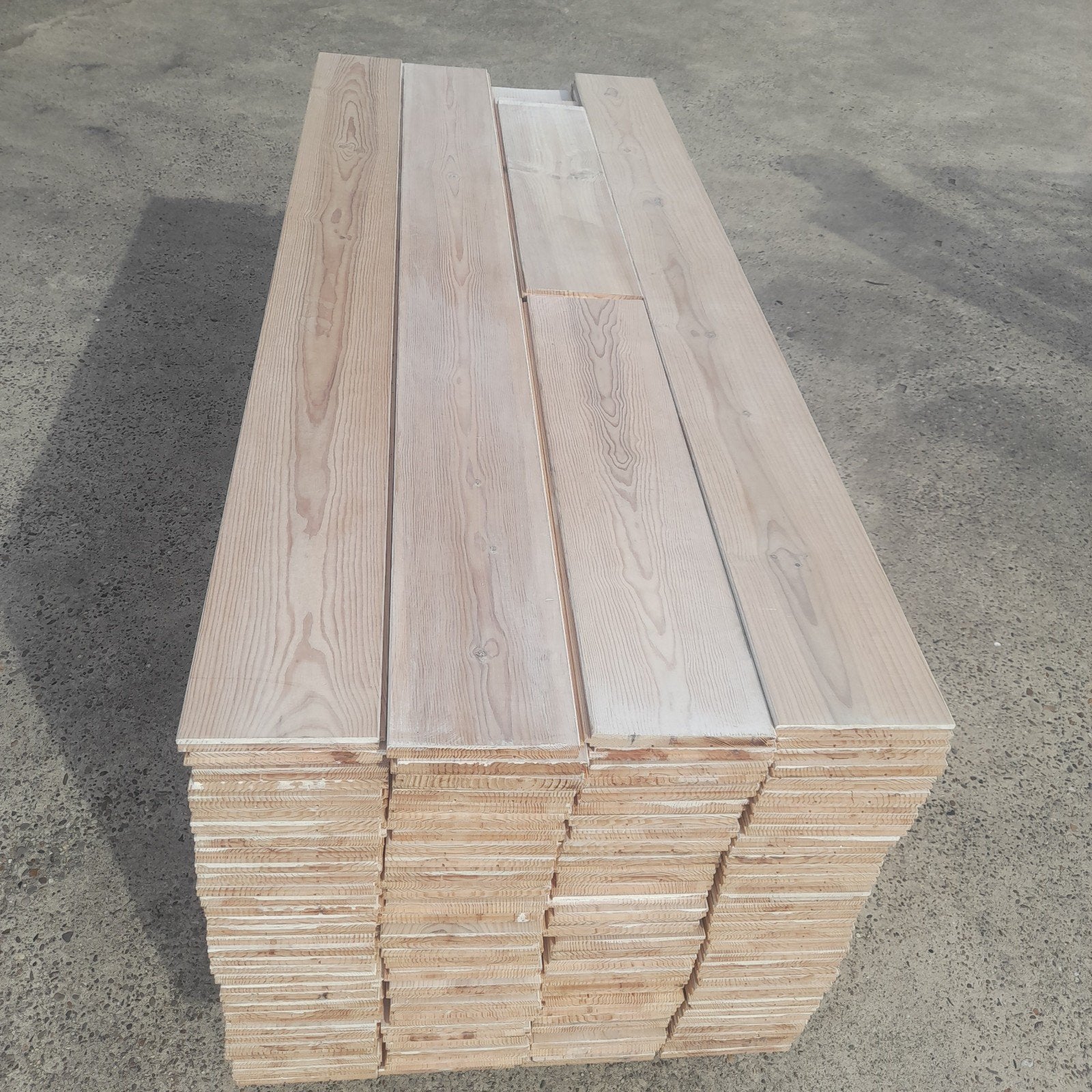 Massief grenen vloer 47 m2 houten vloerdelen 19,3 cm breed