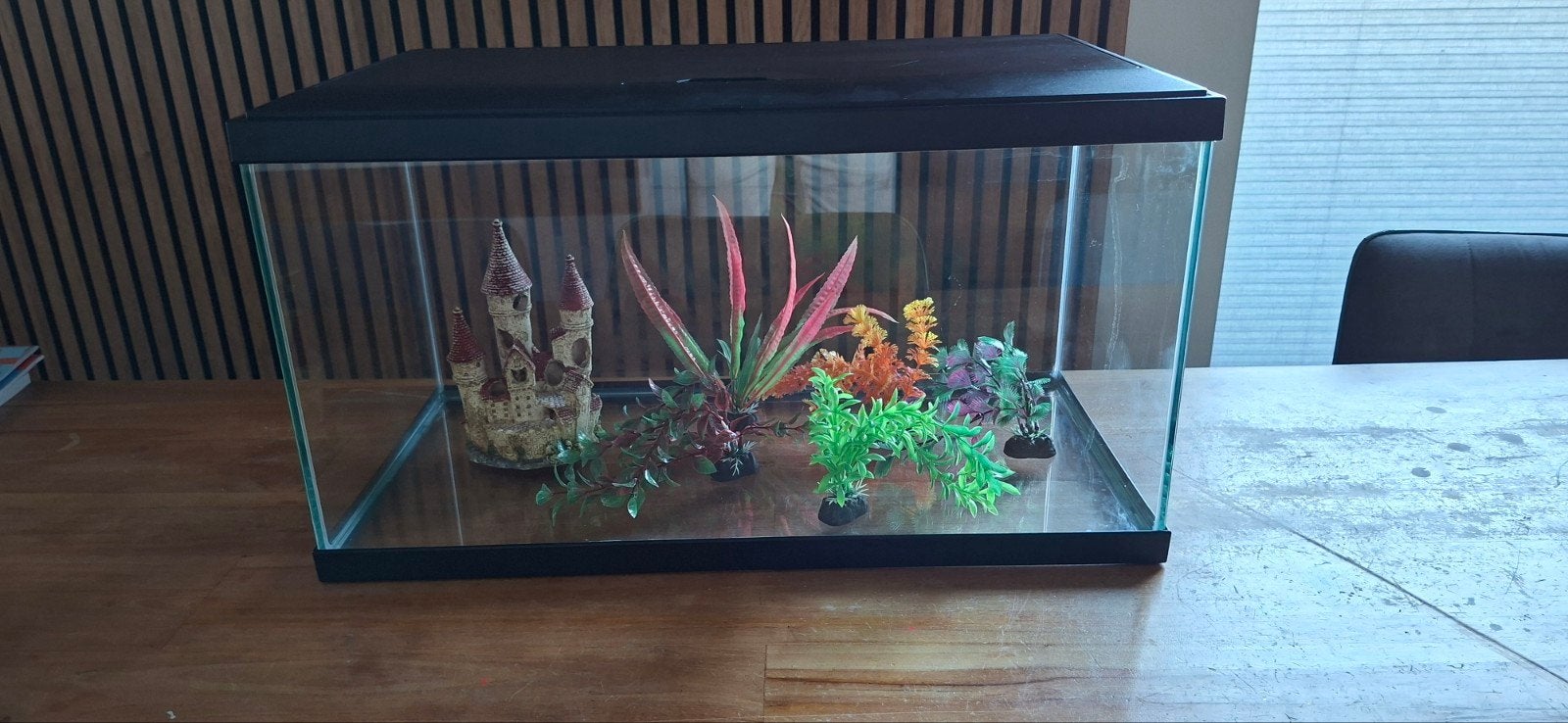Aquarium 60x30x33cm, Ophalen, Verwarming, Gebruikt, Leeg aquarium