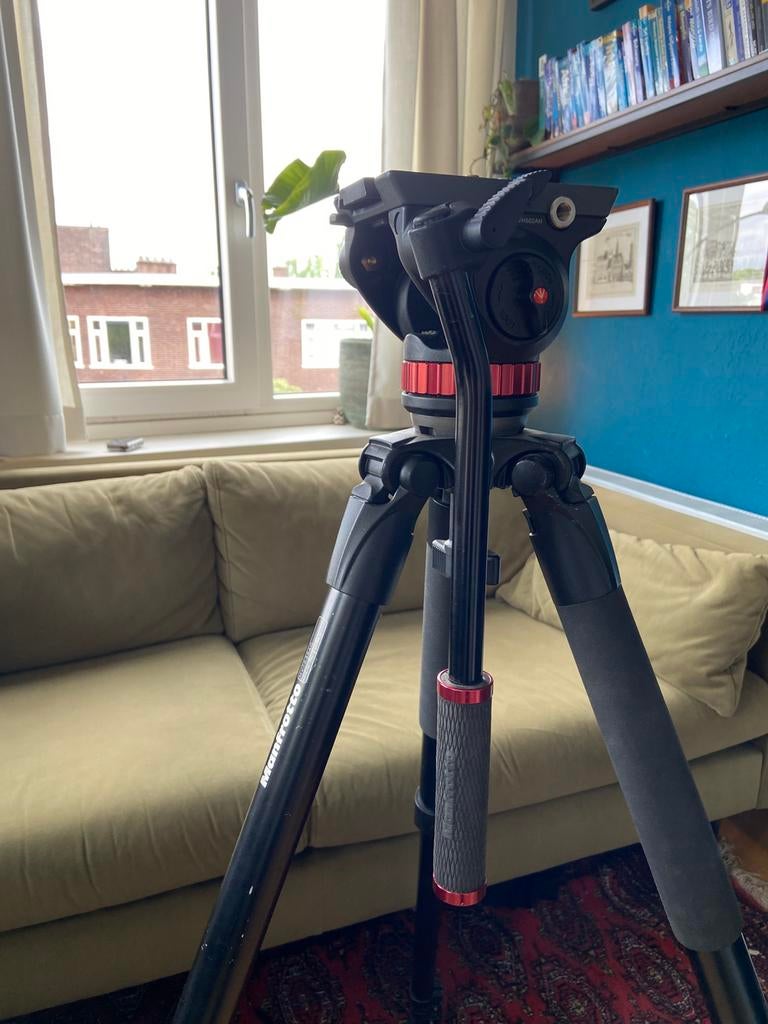 Manfrotto MVT535 video statief - fluid head, Ophalen, Driepoot, Zo goed als nieuw, Minder dan 150 cm