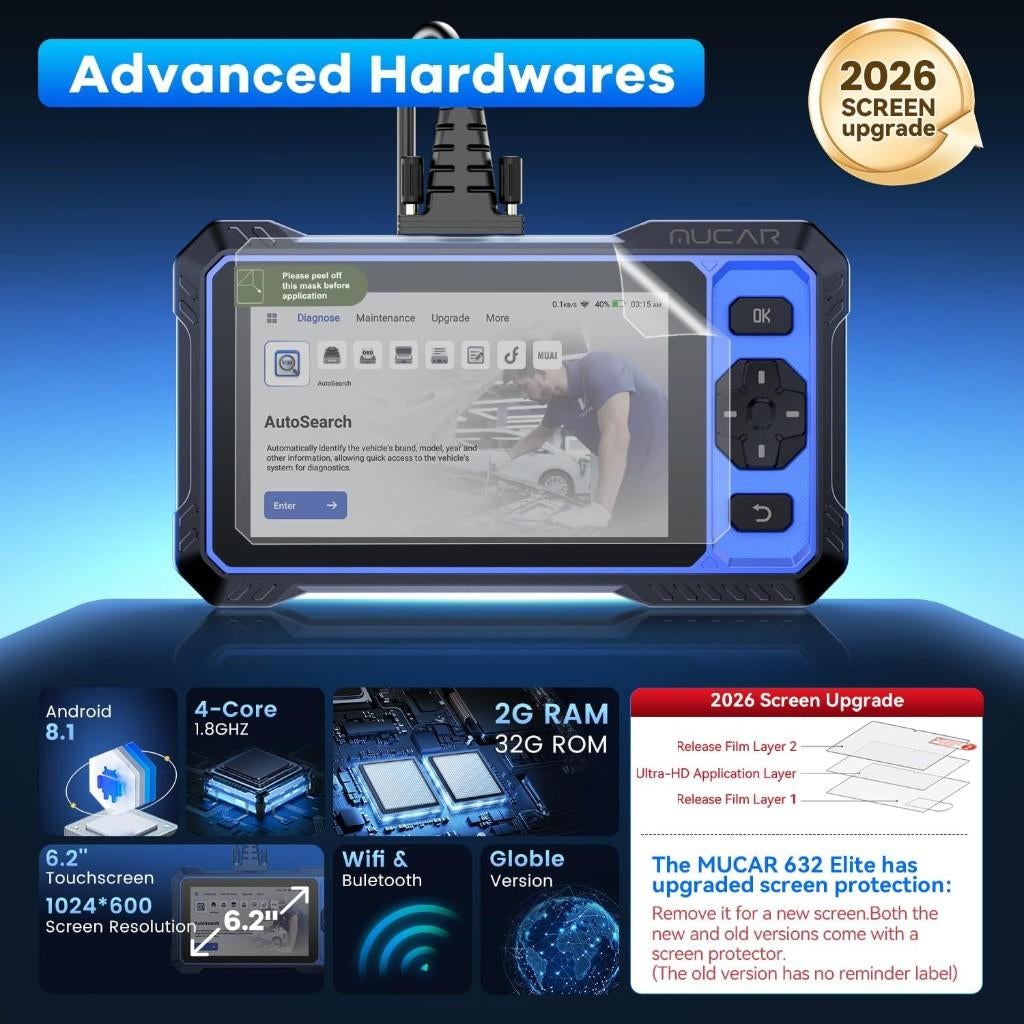 OBD2 Scanner, MUCAR 632 Elite AI-ondersteunde scantool, Ophalen of Verzenden, Zo goed als nieuw, Support@mythinkcar.com, THINKCAR HONGKONG LIMITED Room 1602, 16/F, Yan Wing Commercial Building, 9 Irving Street, Causeway Bay, Hong Kong Island, 999077, Hong Kong (SAR)