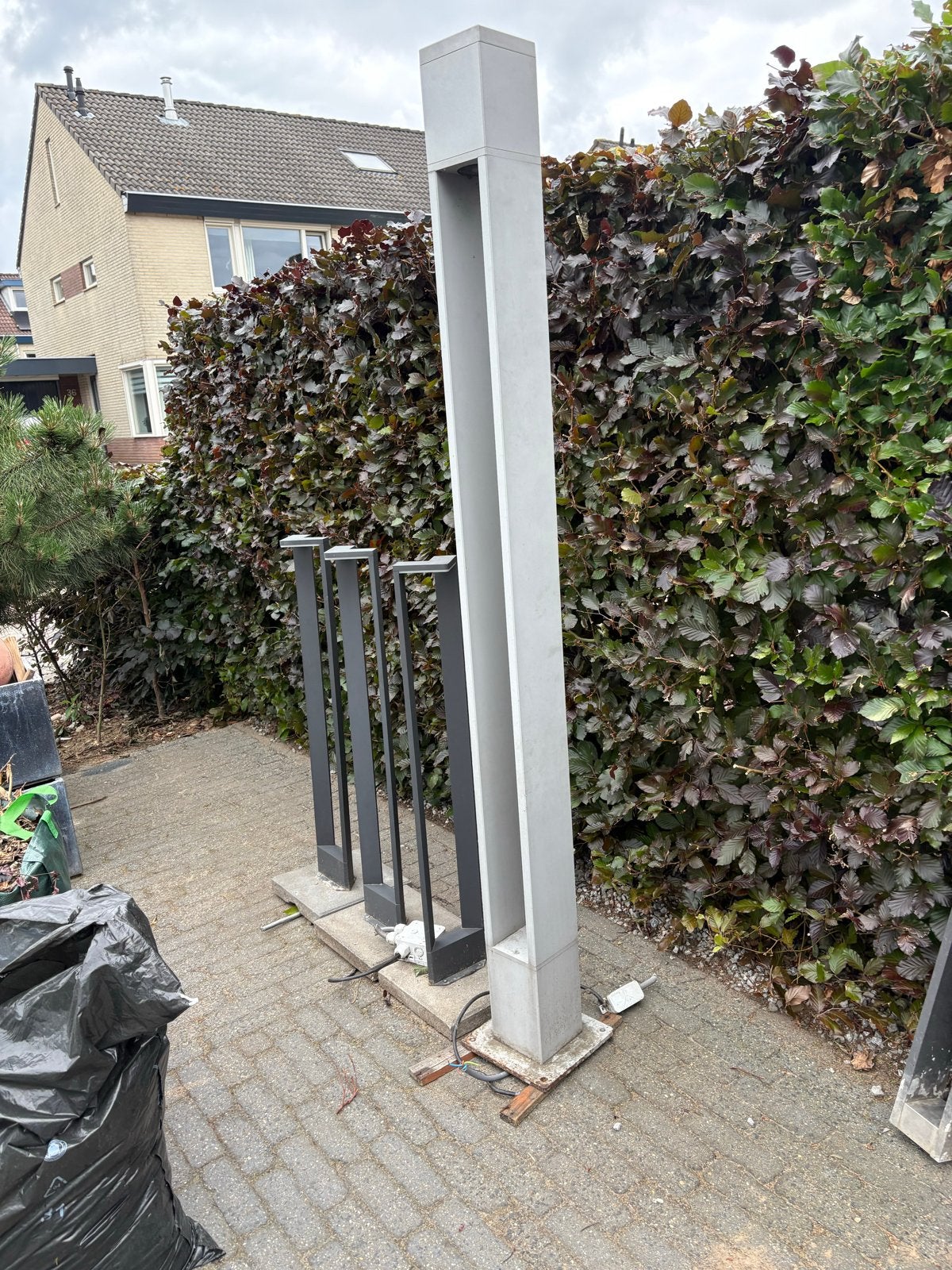 Hoge lantaarn ca 1,80 hoog met afstandsbediening, Ophalen, Gebruikt, Minder dan 50 watt, Aluminium