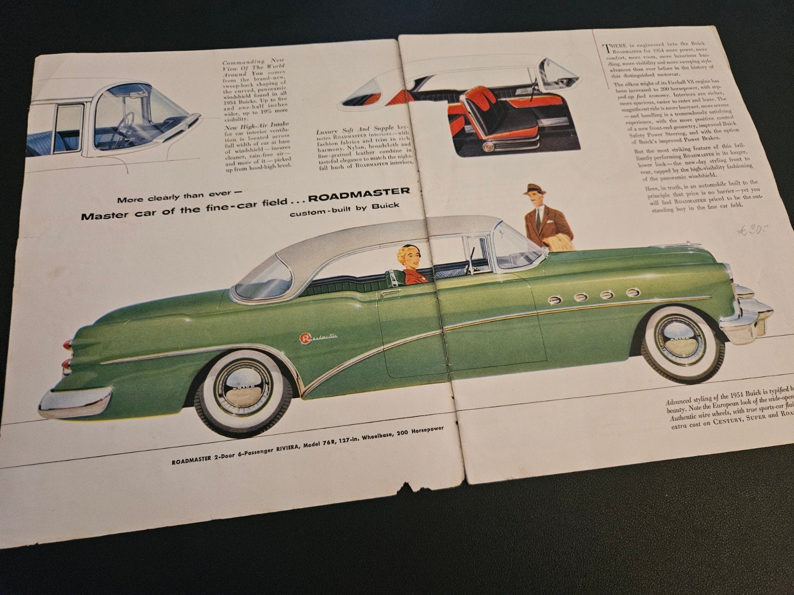 Brochure Buick 1954 USA, Ophalen of Verzenden, Zo goed als nieuw, Overige merken
