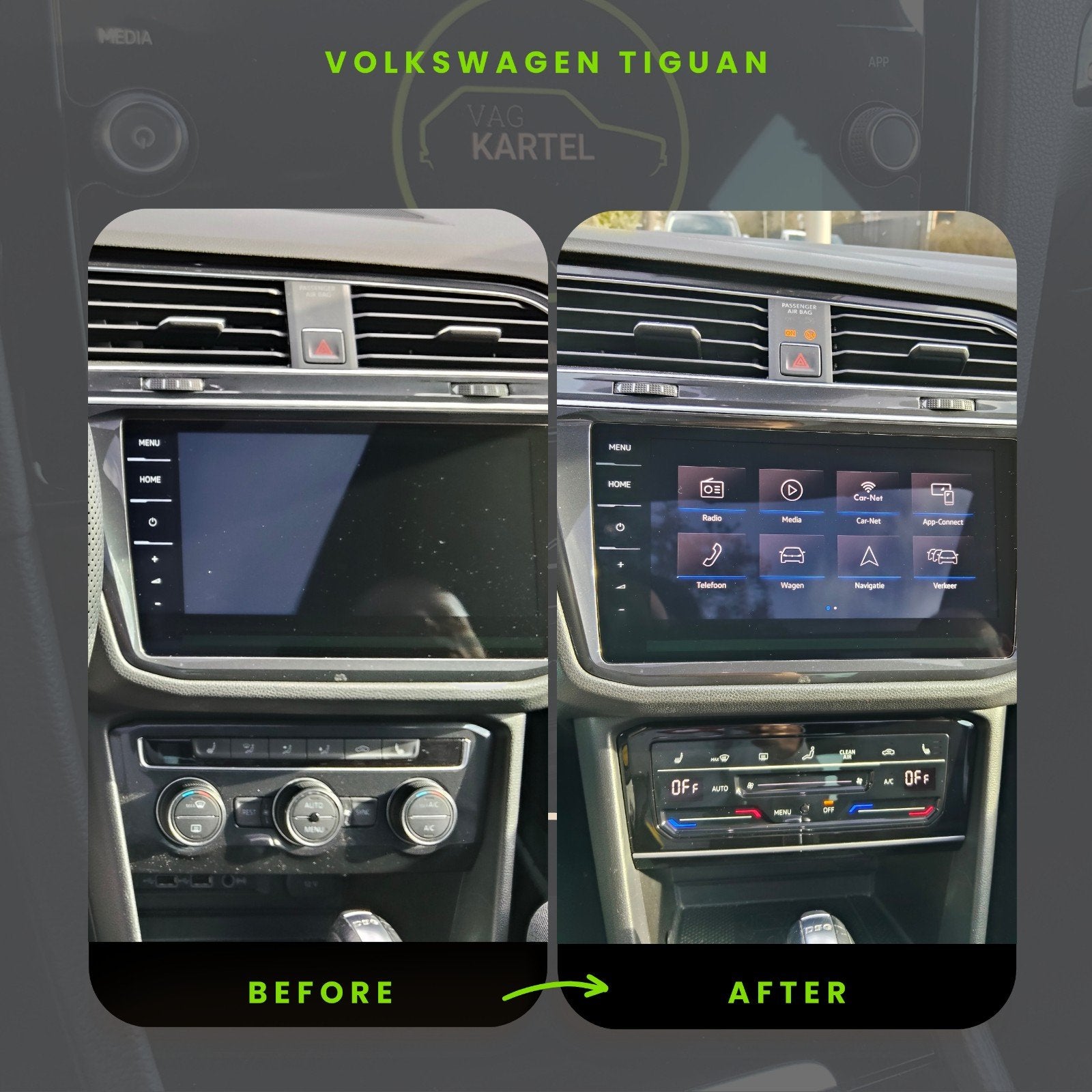 Volkswagen Climate Control Touchscreen, Auto-onderdelen, Ophalen of Verzenden, Nieuw, Volkswagen