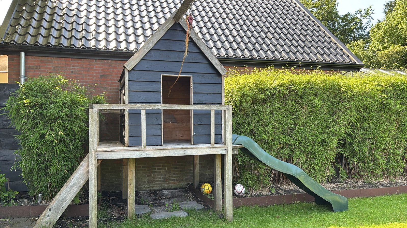Douglas houten speelhuis, Kinderen en Baby's, Speelgoed | Buiten | Speelhuisjes, Ophalen, Gebruikt, Hout