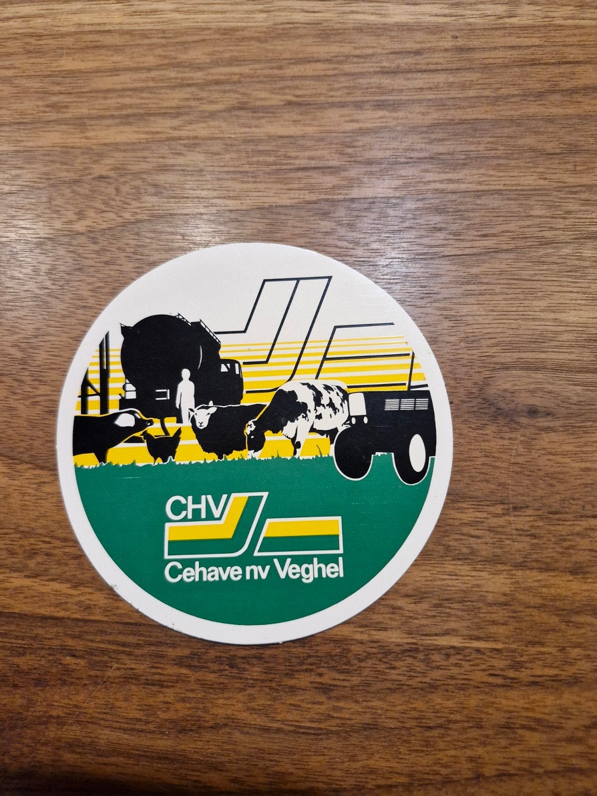 11411 Vintage CHV Cehave nv Veghel sticker - Landbouw thema, Ophalen of Verzenden, Gebruikt, Bedrijf of Vereniging