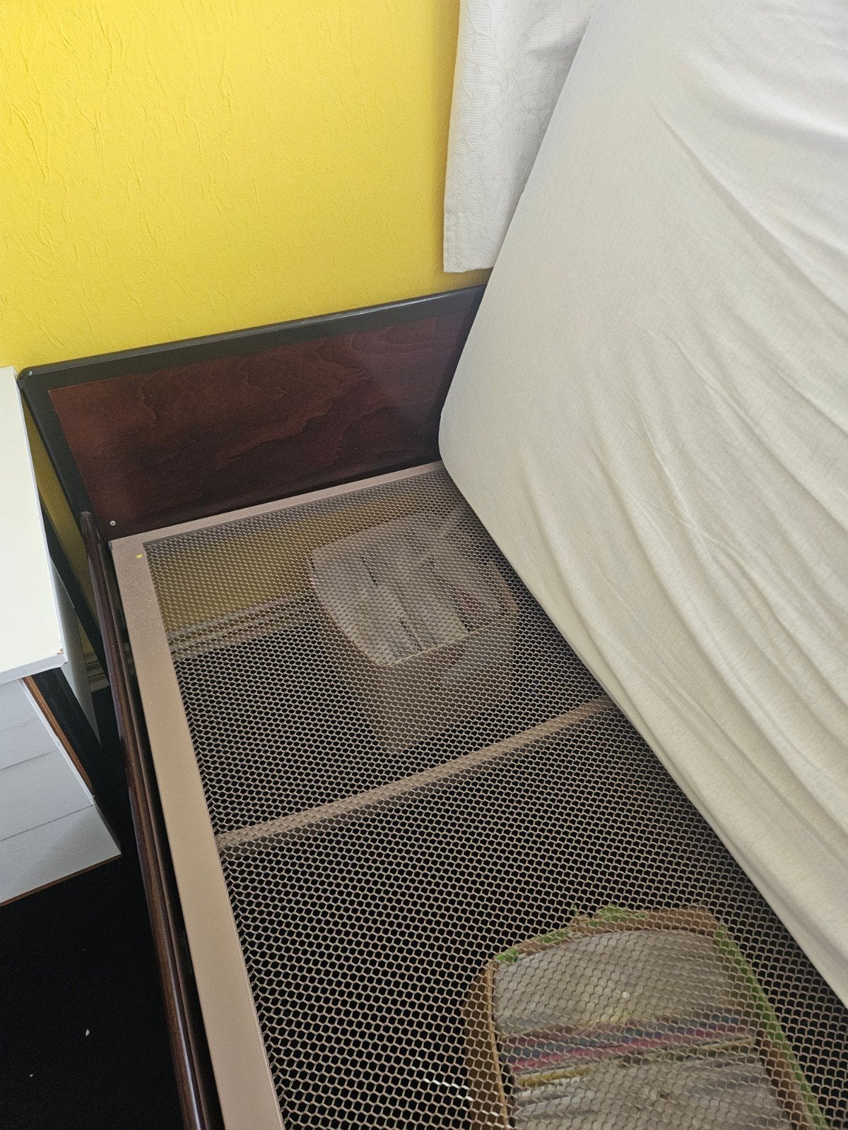 Eenpersoonsbed met lattenbodem en matras, Ophalen, Gebruikt, 90 cm, Eenpersoons